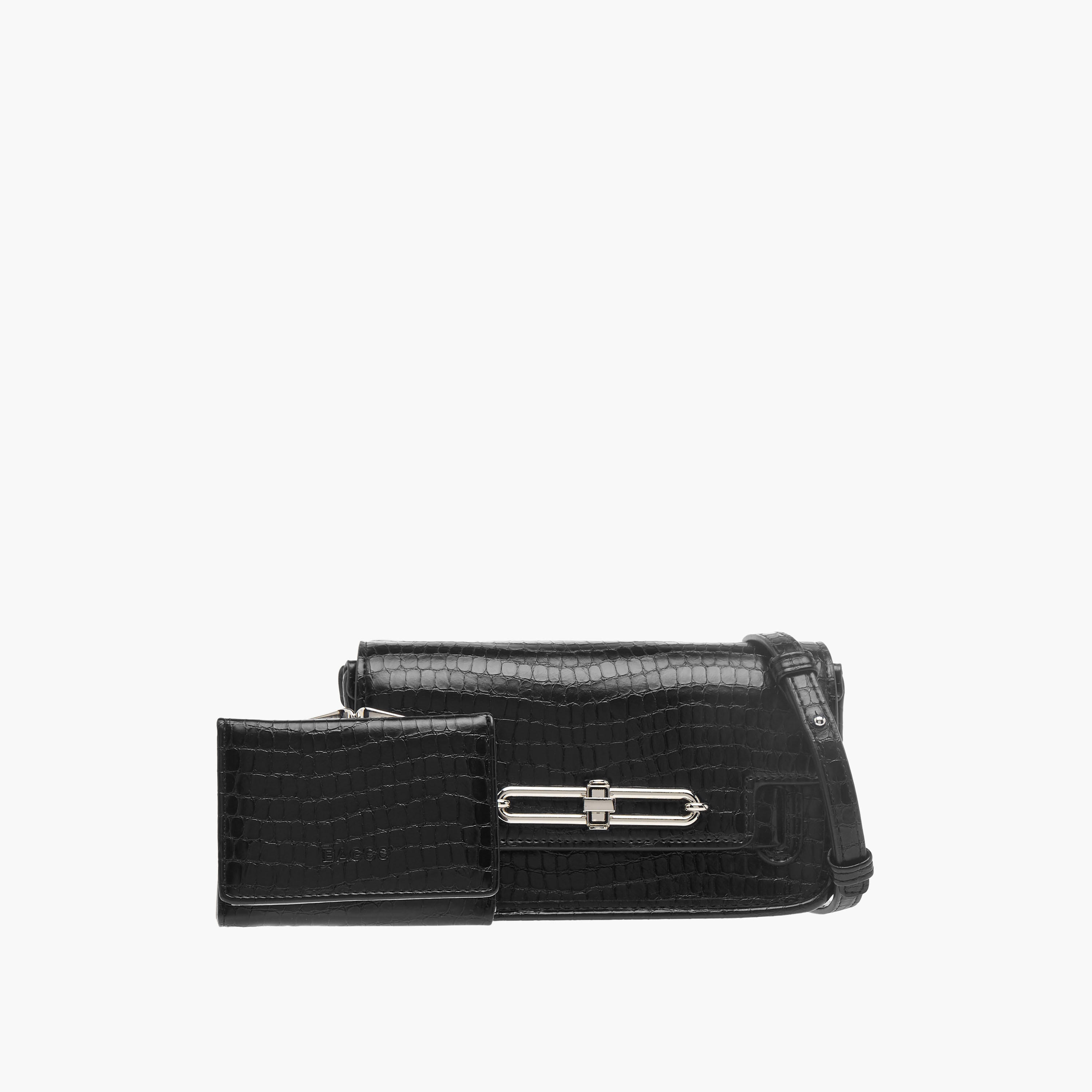 طقم شنطة كروس بارزة الملمس مع محفظة من باجكو-women-bagsandwallets-handbags-image-1
