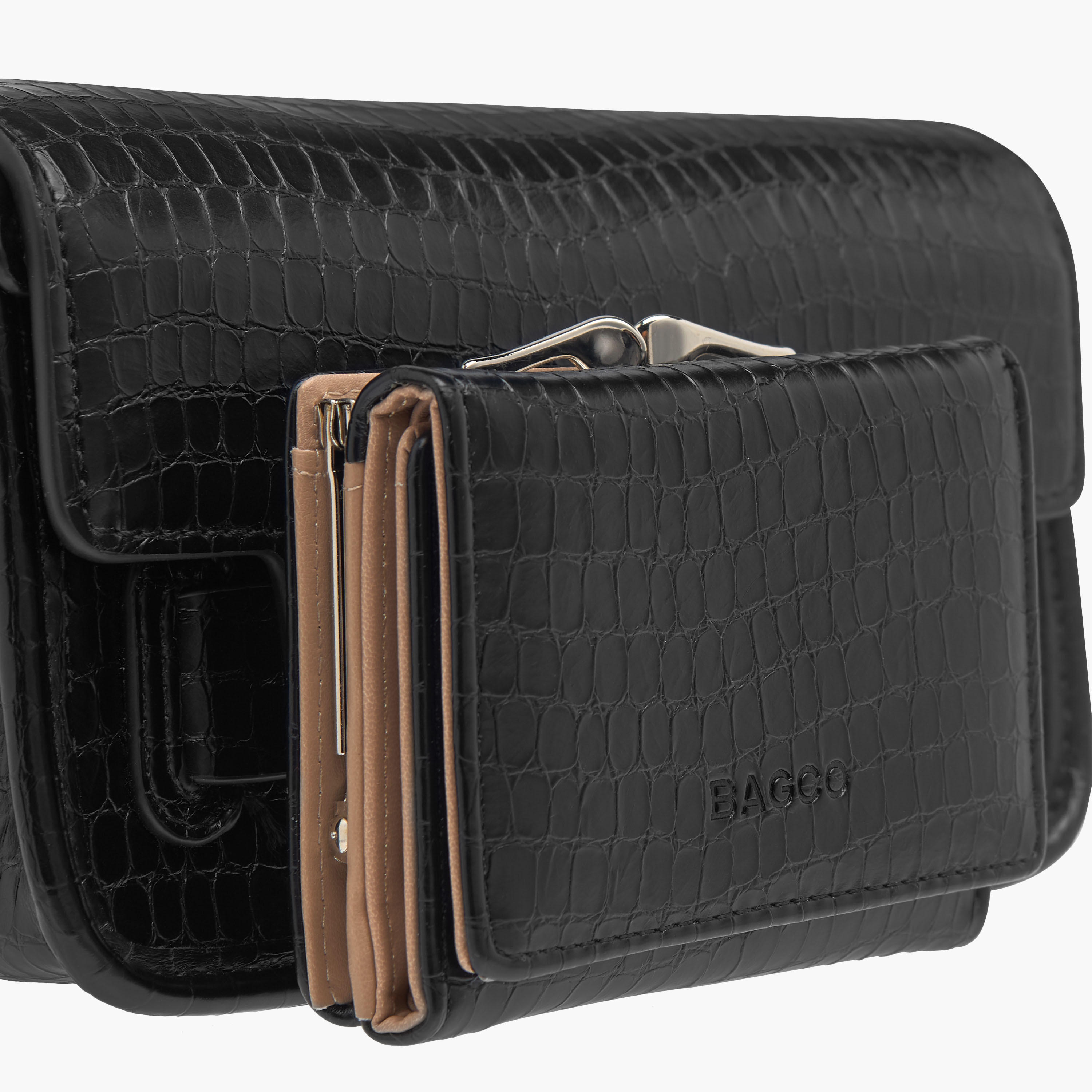 طقم شنطة كروس بارزة الملمس مع محفظة من باجكو-women-bagsandwallets-handbags-image-6