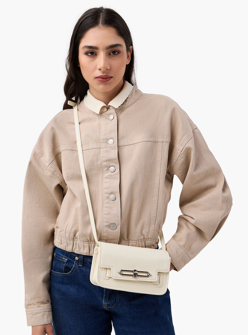 شنطة كروس بودي بارزة الملمس بحزام قابل للتعديل مع محفظة من باجكو-women-bagsandwallets-handbags-image-2