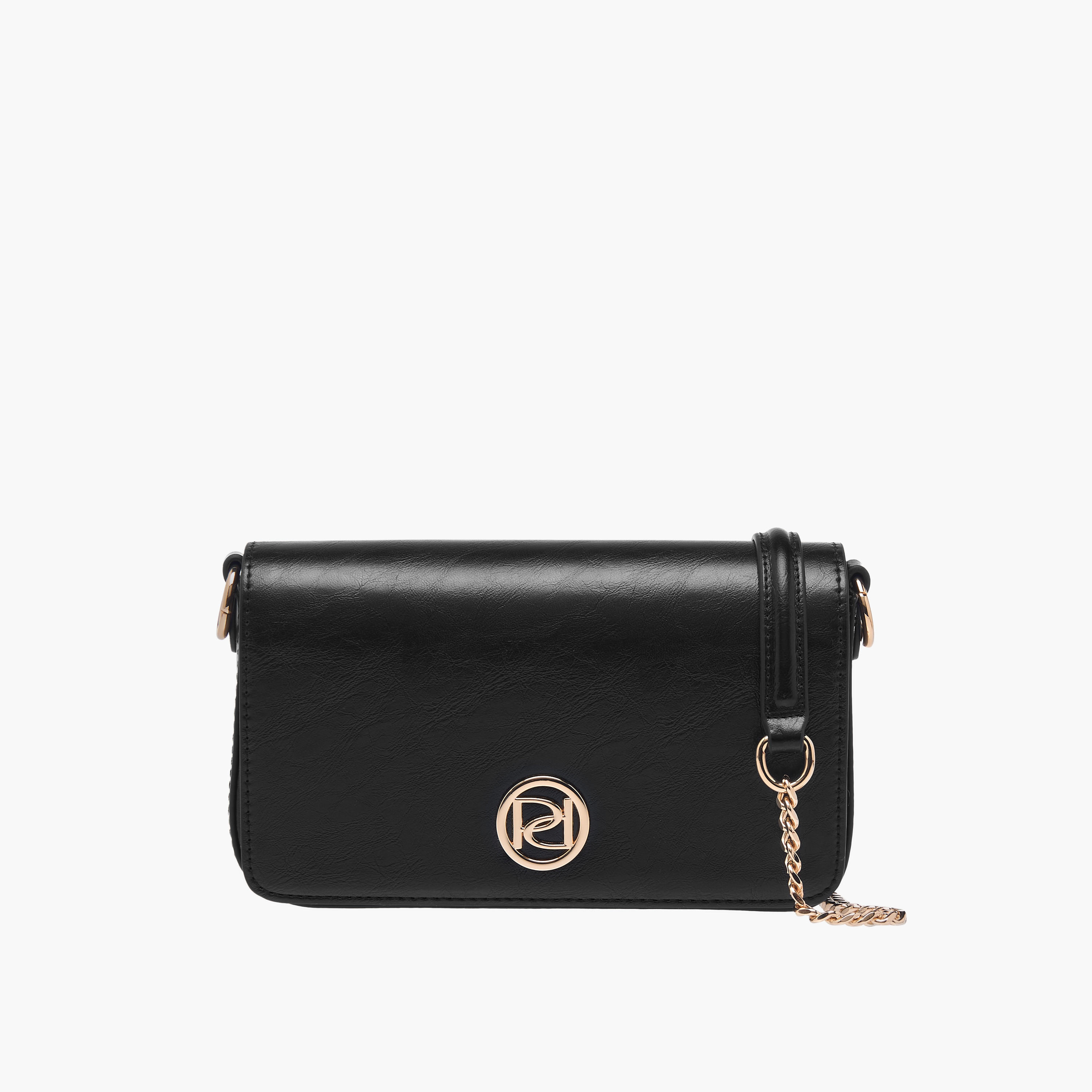 شنطة كروس بودي بحزام سلسلة وطية إغلاق وتفاصيل شعار من بابريكا-women-bagsandwallets-handbags-image-9