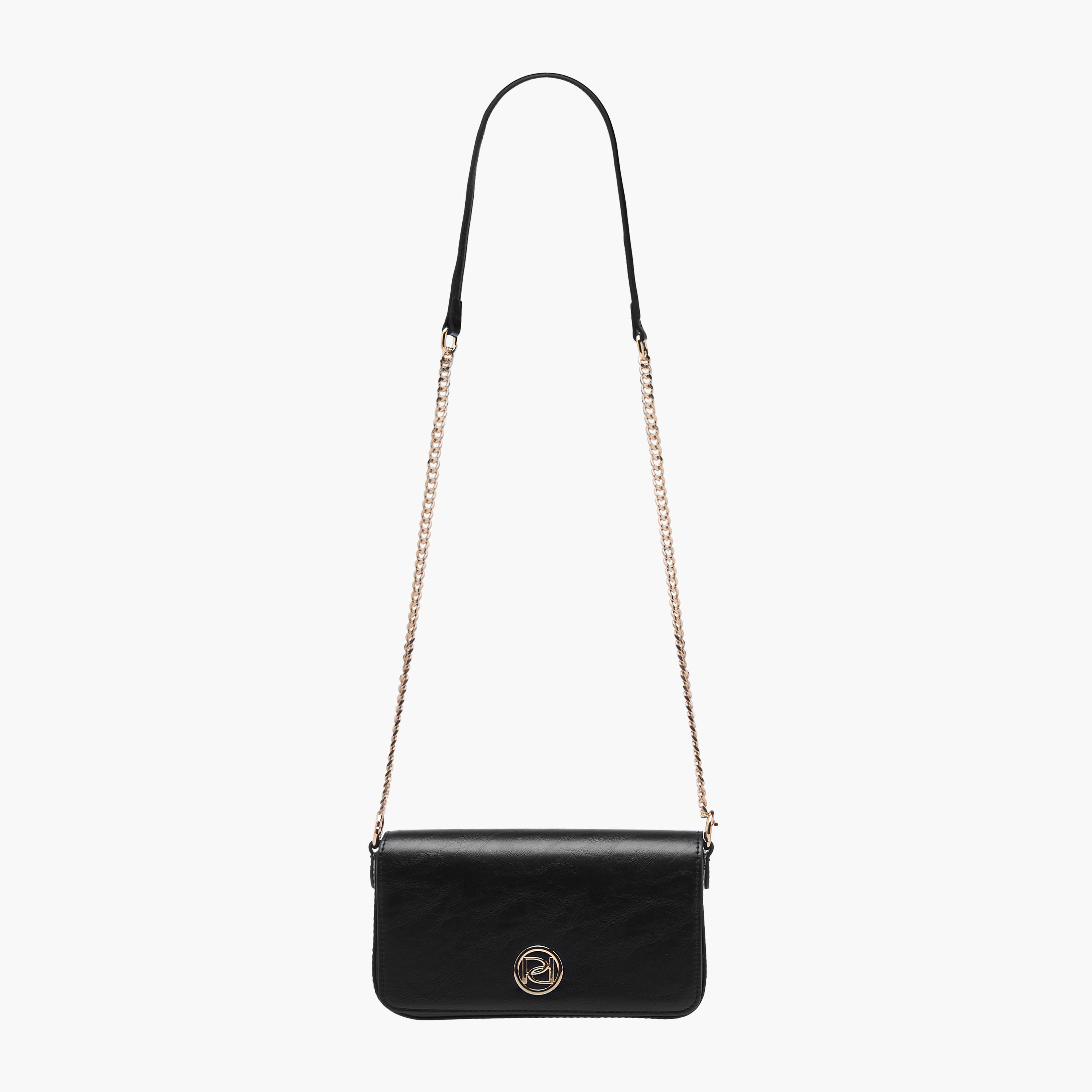 شنطة كروس بودي بحزام سلسلة وطية إغلاق وتفاصيل شعار من بابريكا-women-bagsandwallets-handbags-image-2