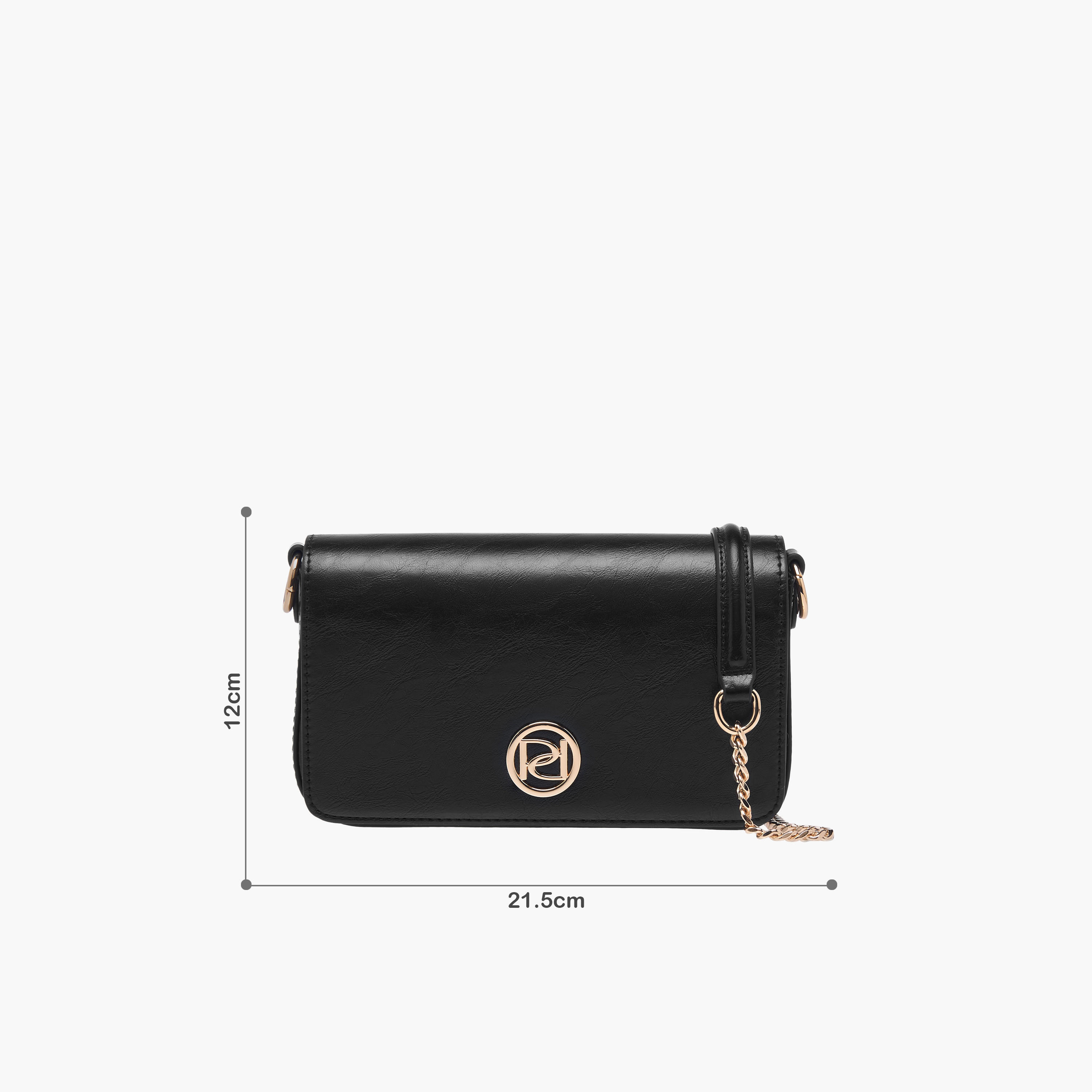 شنطة كروس بودي بحزام سلسلة وطية إغلاق وتفاصيل شعار من بابريكا-women-bagsandwallets-handbags-image-16