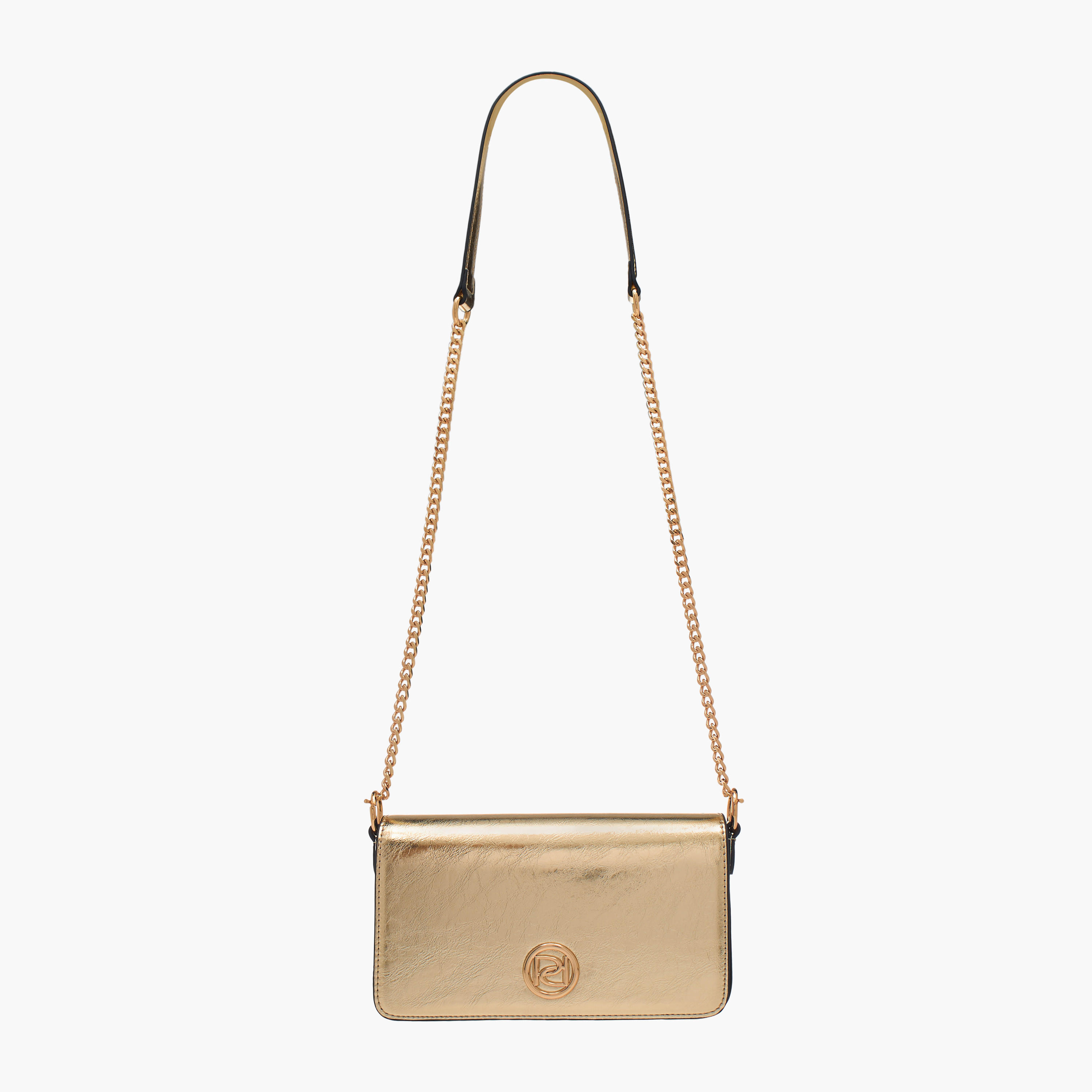 شنطة كروس بودي بحزام سلسلة وطية إغلاق وتفاصيل شعار من بابريكا-women-bagsandwallets-handbags-image-2