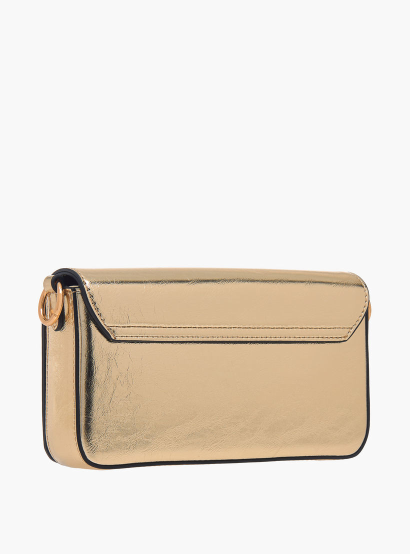 Paprika Logo Detail Crossbody Bag with Chain Strap and Flap Closure-women-bagsandwallets-handbags-image-3