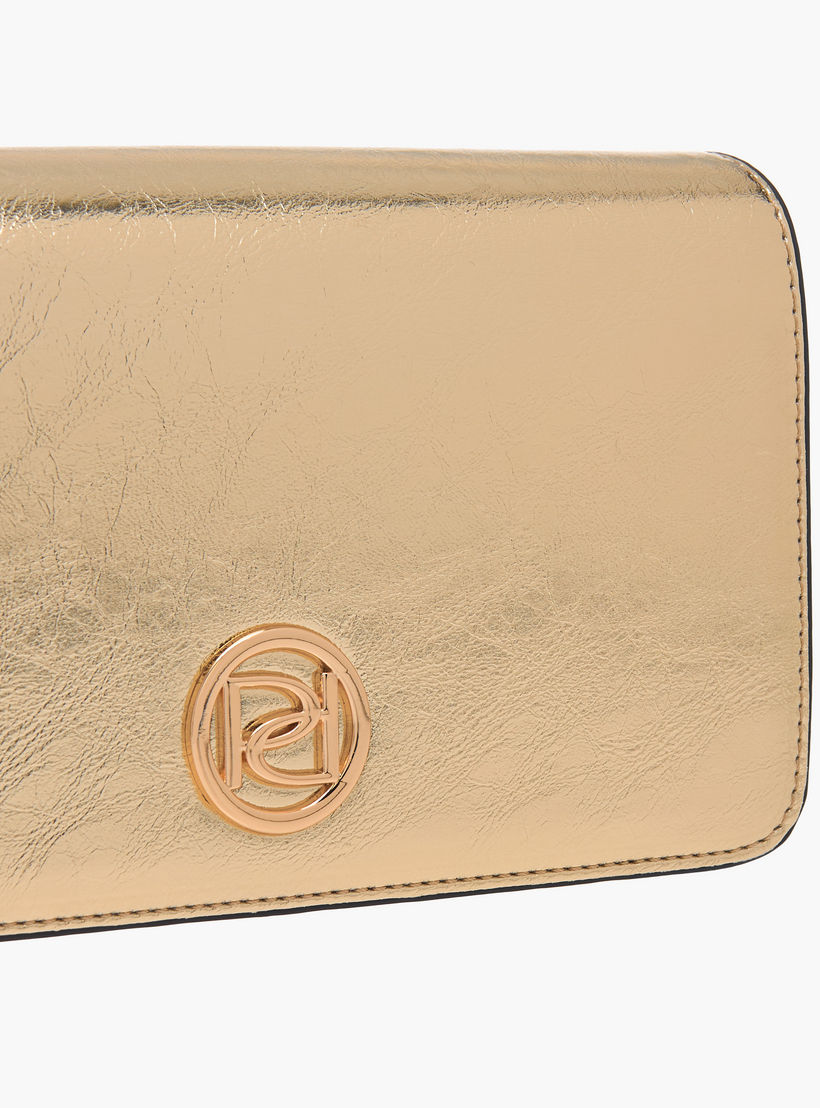 Paprika Logo Detail Crossbody Bag with Chain Strap and Flap Closure-women-bagsandwallets-handbags-image-4