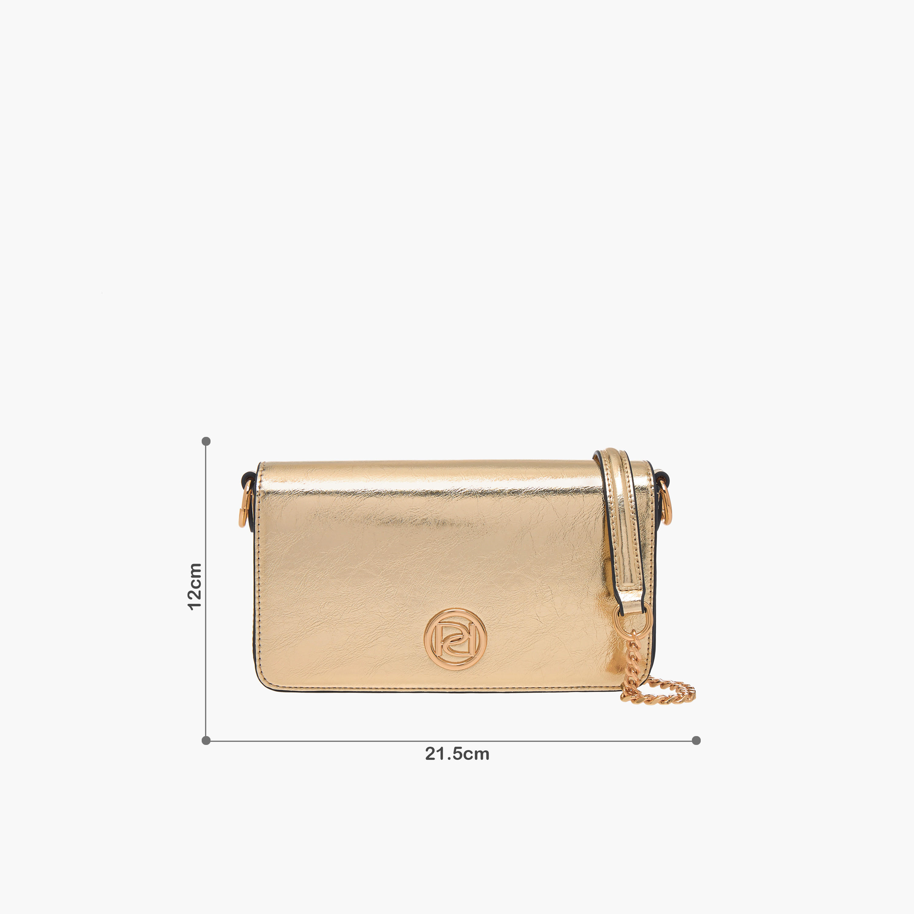 شنطة كروس بودي بحزام سلسلة وطية إغلاق وتفاصيل شعار من بابريكا-women-bagsandwallets-handbags-image-8