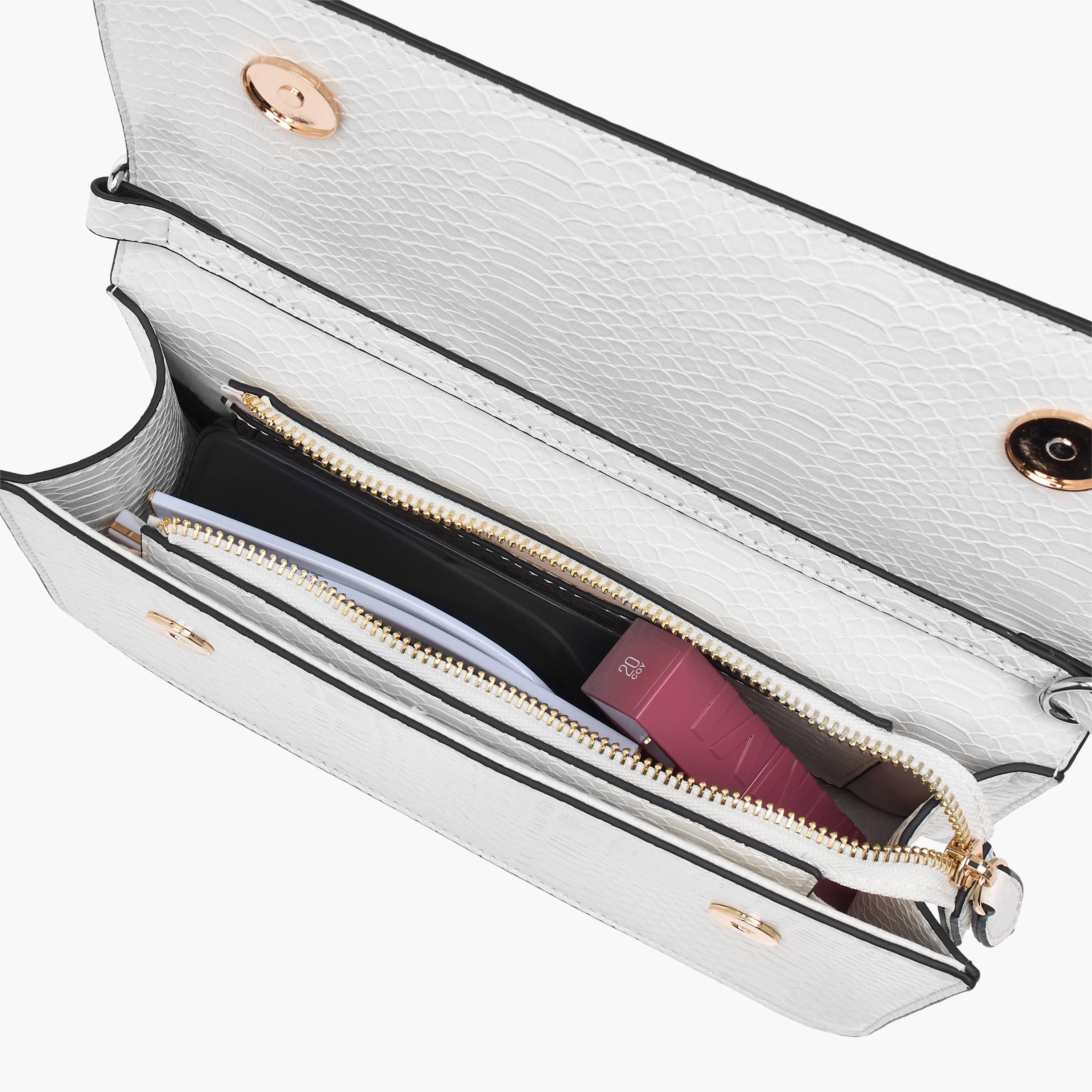 شنطة كروس بودي بارزة الملمس بحزام سلسلة وطية إغلاق من بابريكا-women-bagsandwallets-handbags-image-7