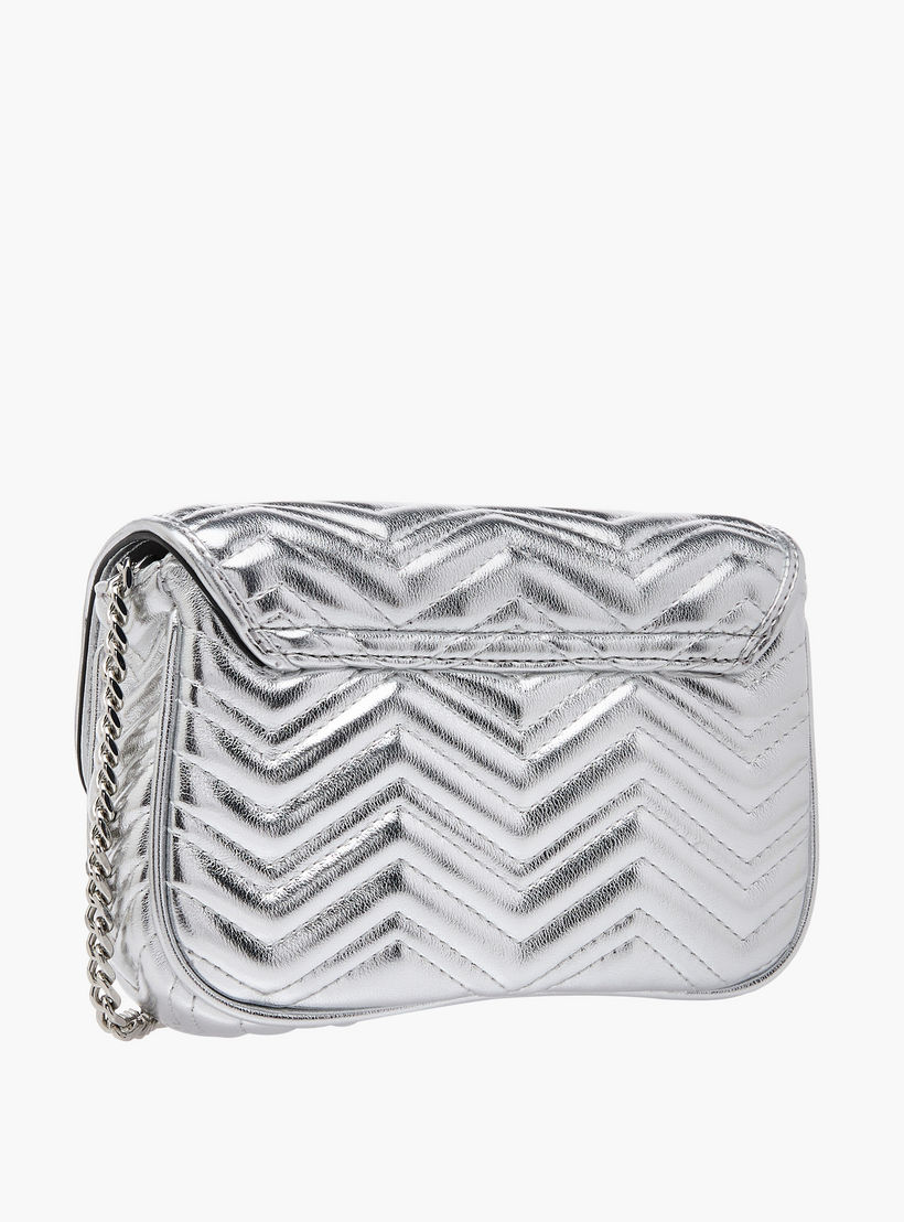 Paprika Embellished Crossbody Bag with Chain Strap and Flap Closure-women-bagsandwallets-handbags-image-3