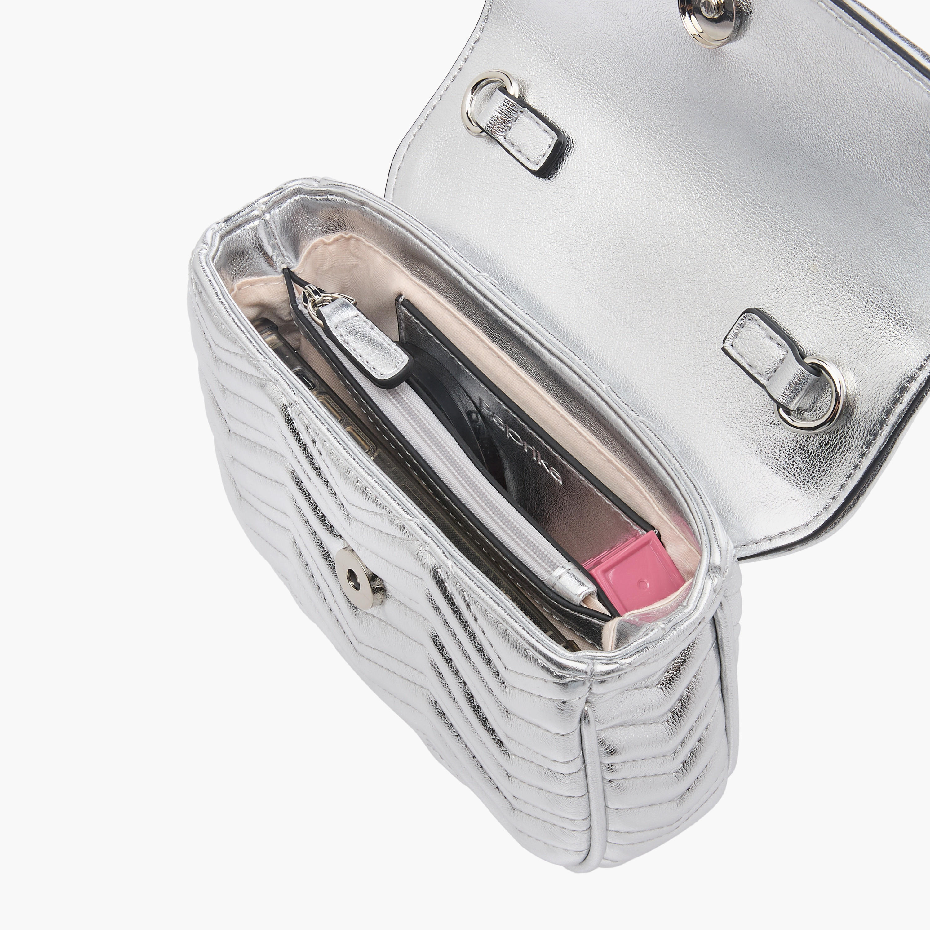 شنطة كروس بودي مزينة بحزام سلسلة وطية إغلاق من بابريكا-women-bagsandwallets-handbags-image-15