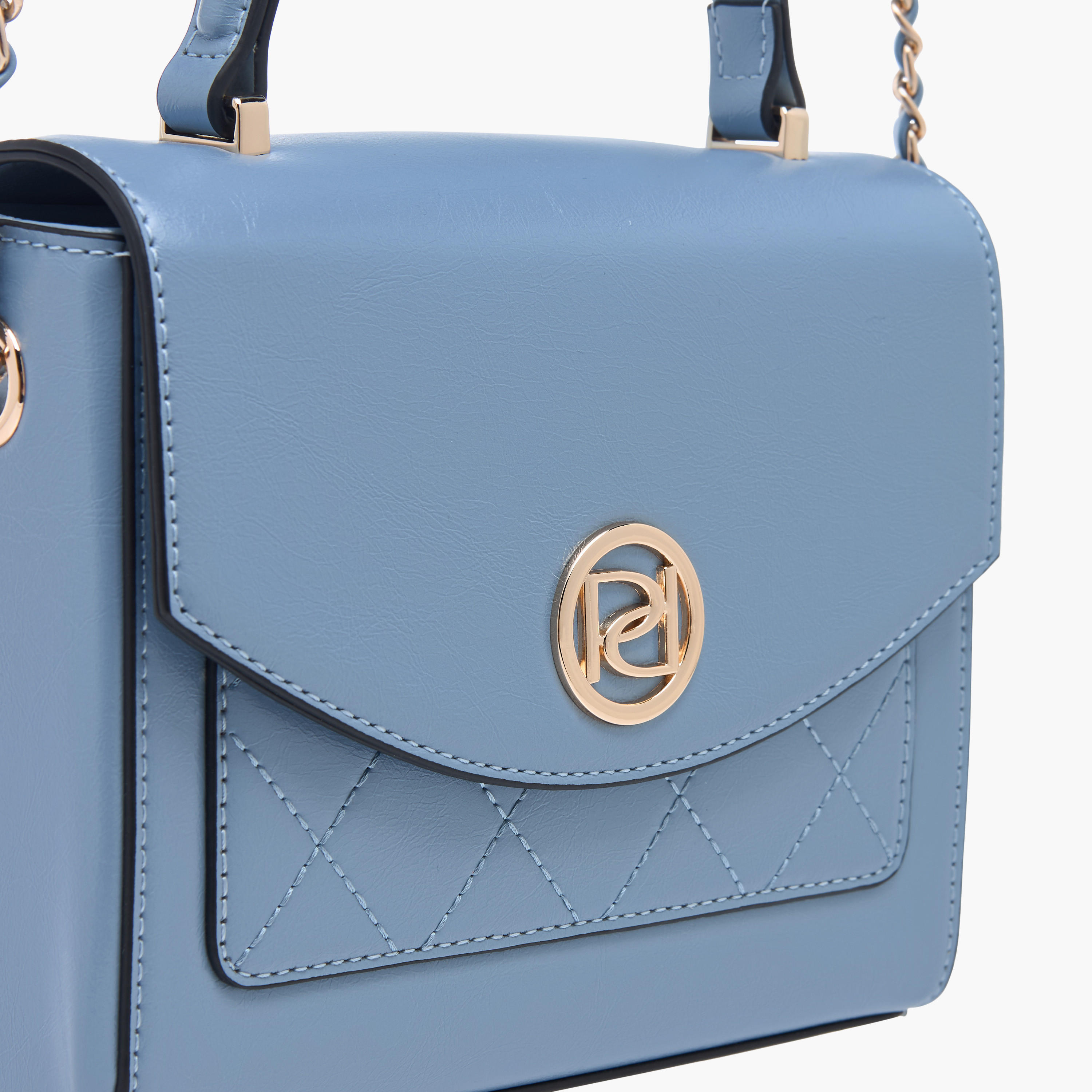 شنطة ساتشيل بارزة الملمس بمقبض علوي وحزام سلسلة من بابريكا-women-bagsandwallets-handbags-image-4