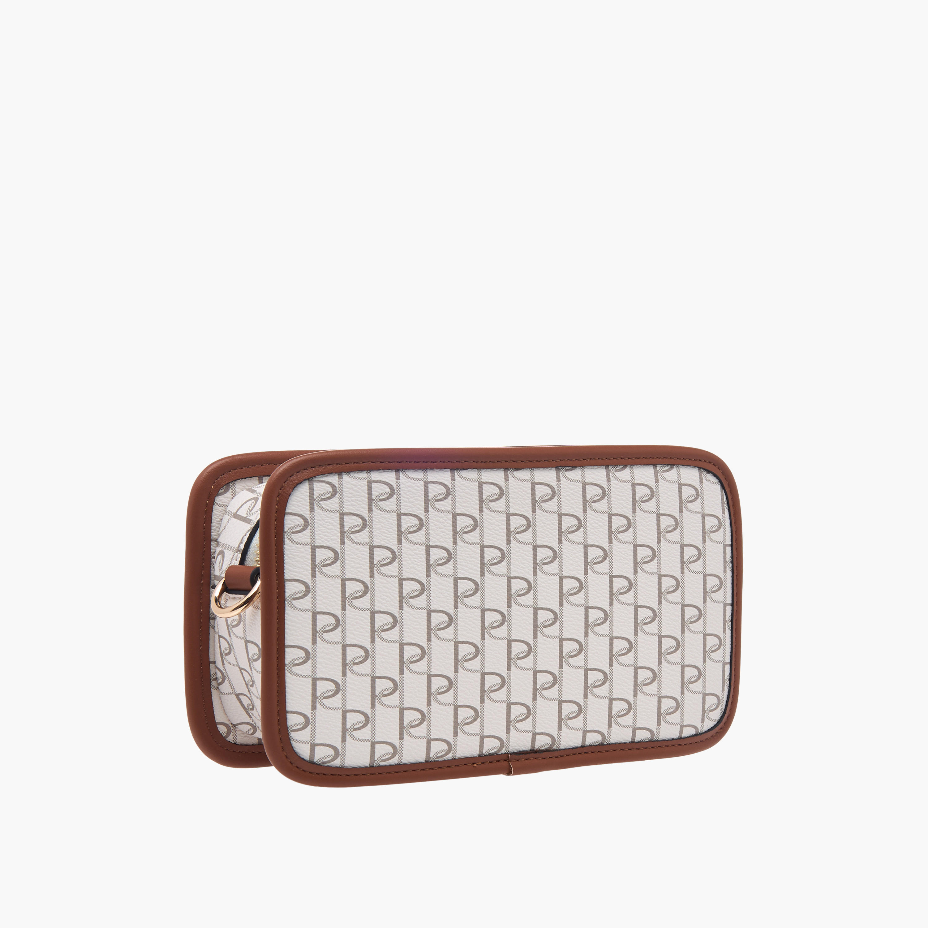 Paprika Monogram Print Crossbody Bag with Adjustable Strap and Zip Closure-women-bagsandwallets-handbags-image-3