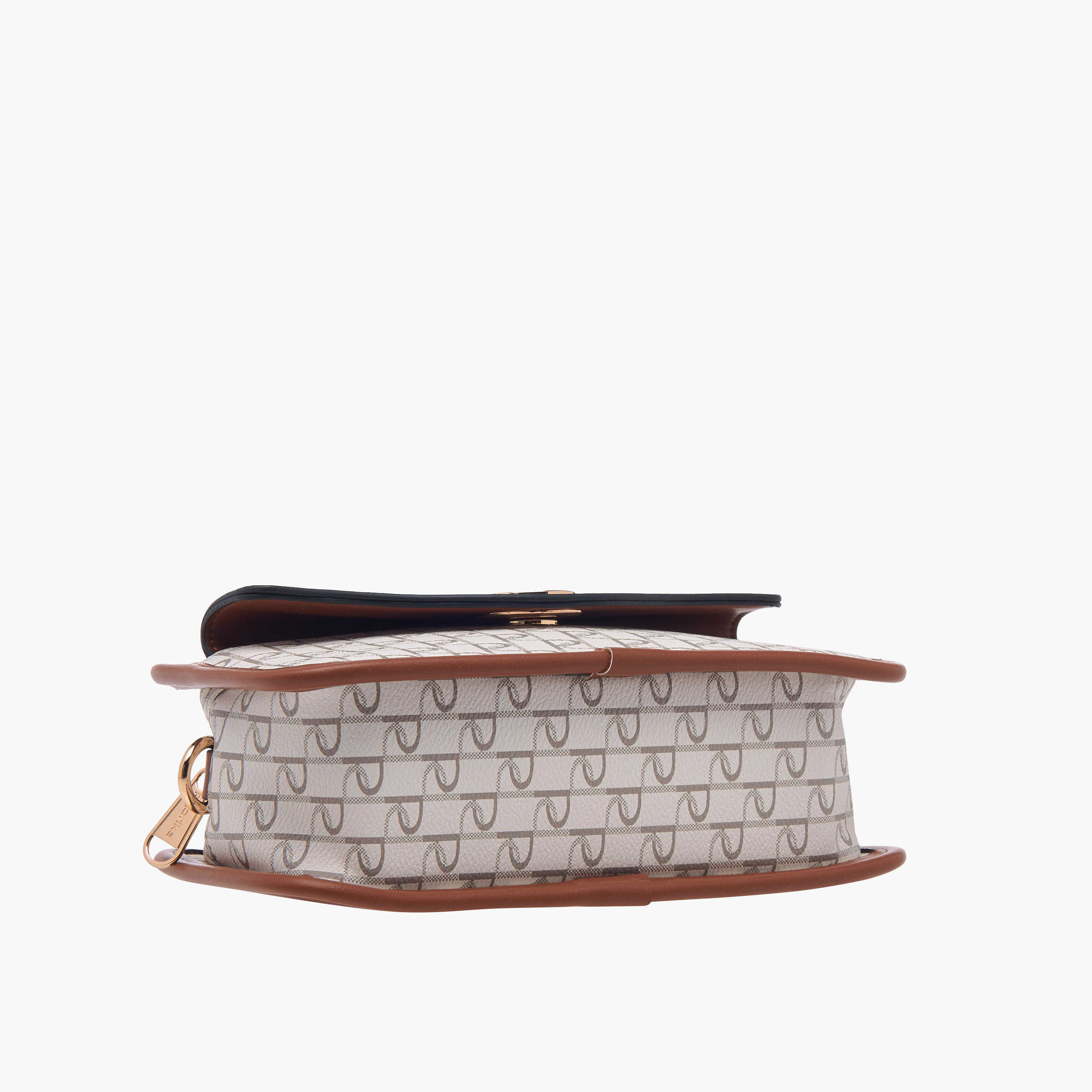 Paprika Monogram Print Crossbody Bag with Adjustable Strap and Zip Closure-women-bagsandwallets-handbags-image-6
