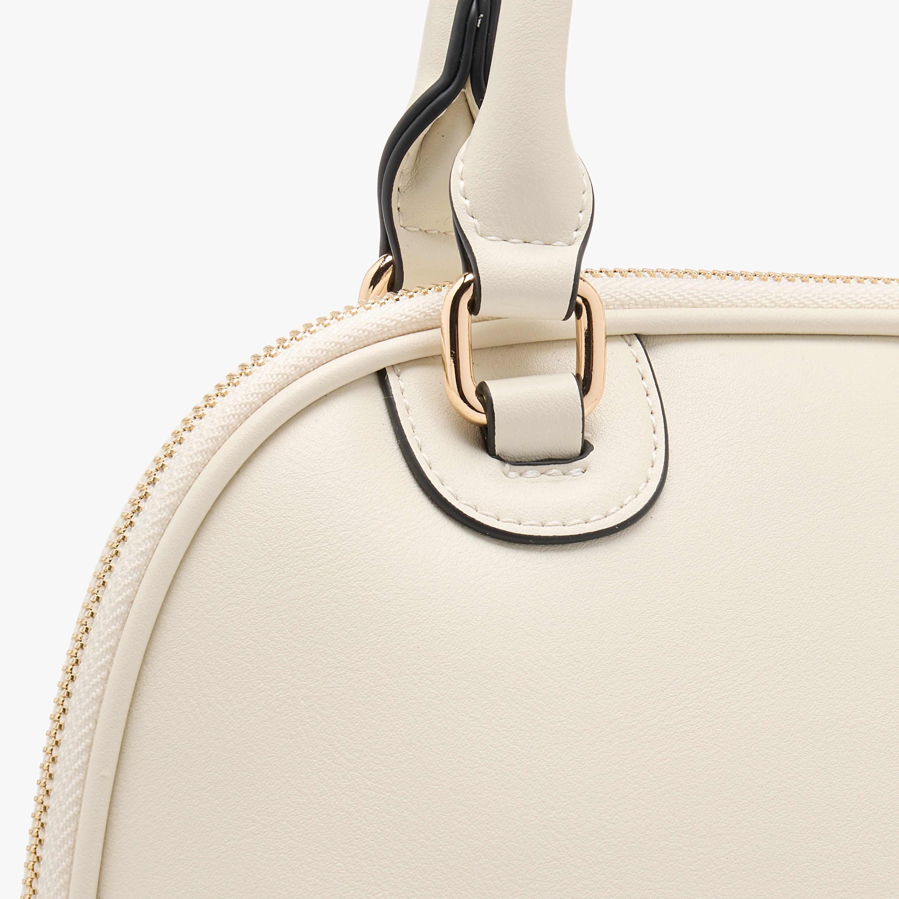 Paprika Solid Tote Bag with Detachable Strap and Zip Closure-women-bagsandwallets-handbags-image-5