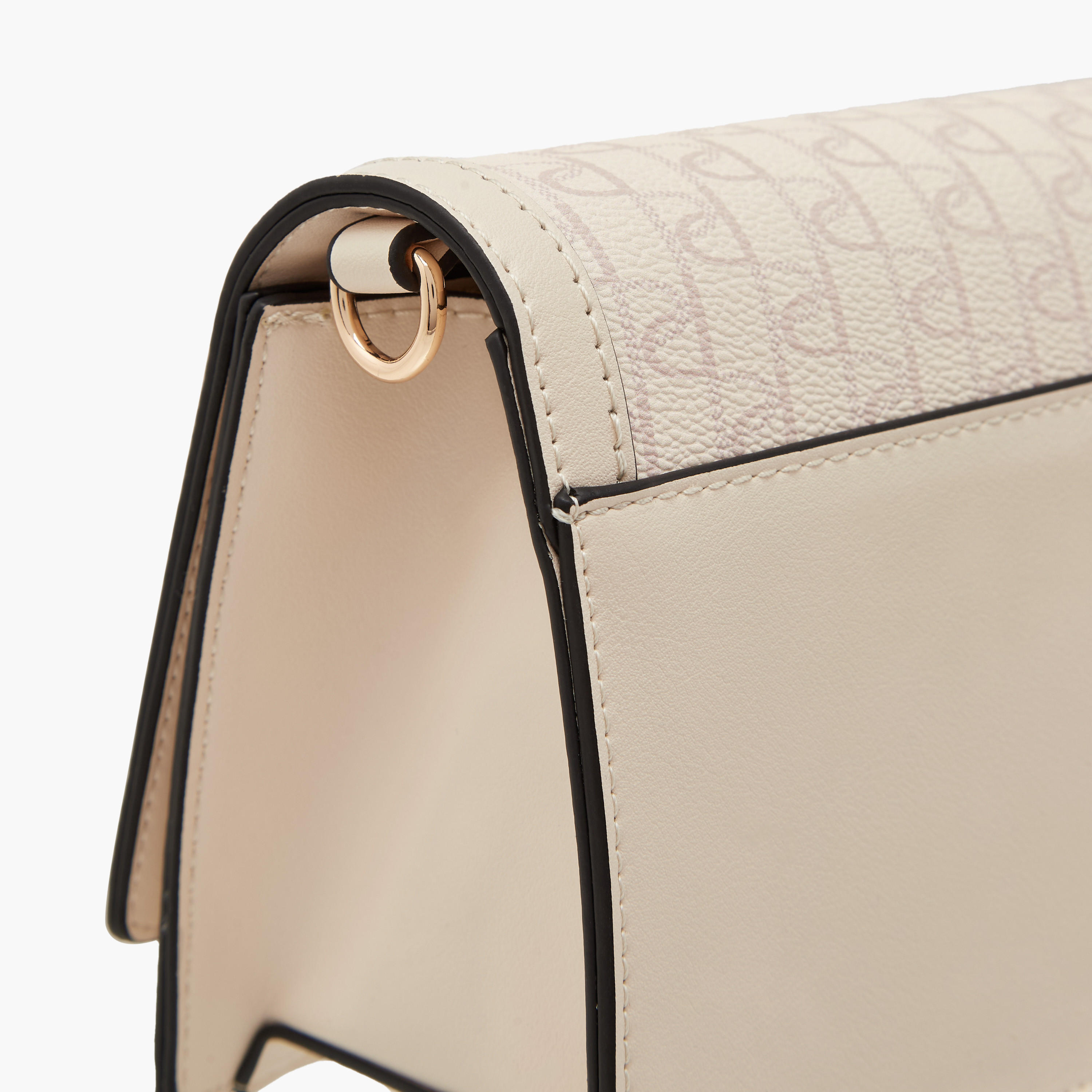 Paprika Monogram Print Crossbody Bag with Button Closure and Chain Strap-women-bagsandwallets-handbags-image-5