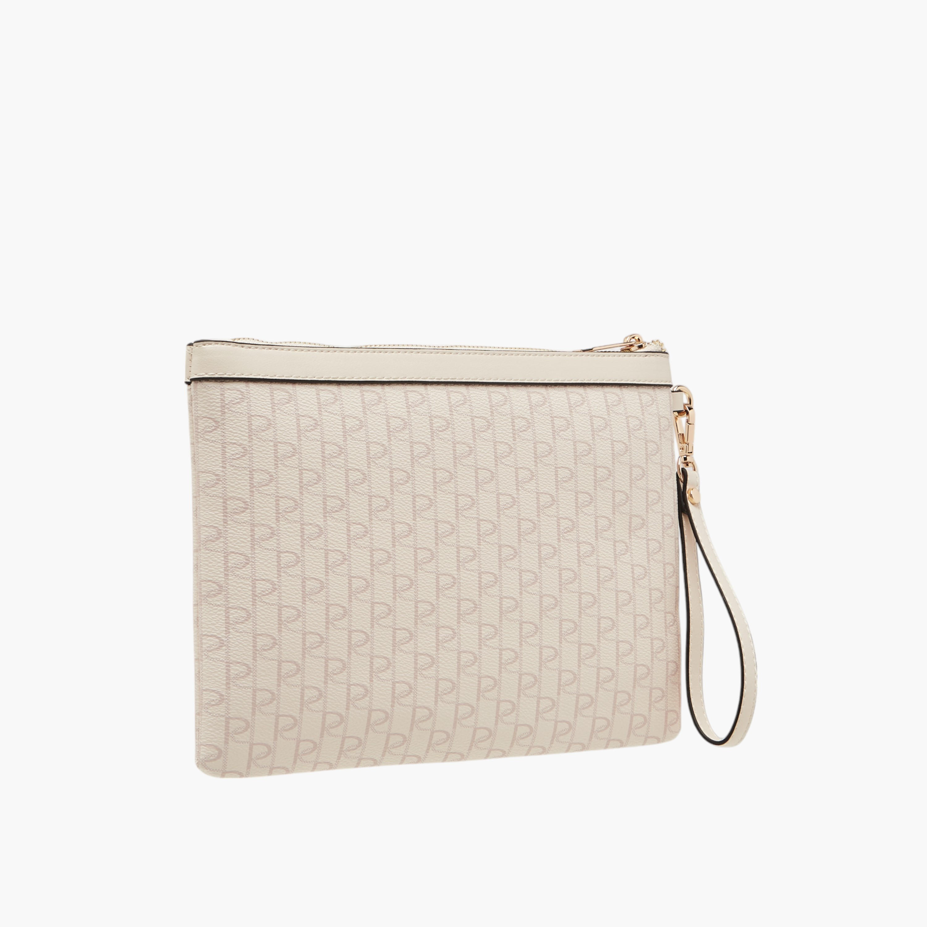 شنطة كلاتش بطبعات مونوجرام وسحاب إغلاق من بابريكا-women-bagsandwallets-handbags-image-2