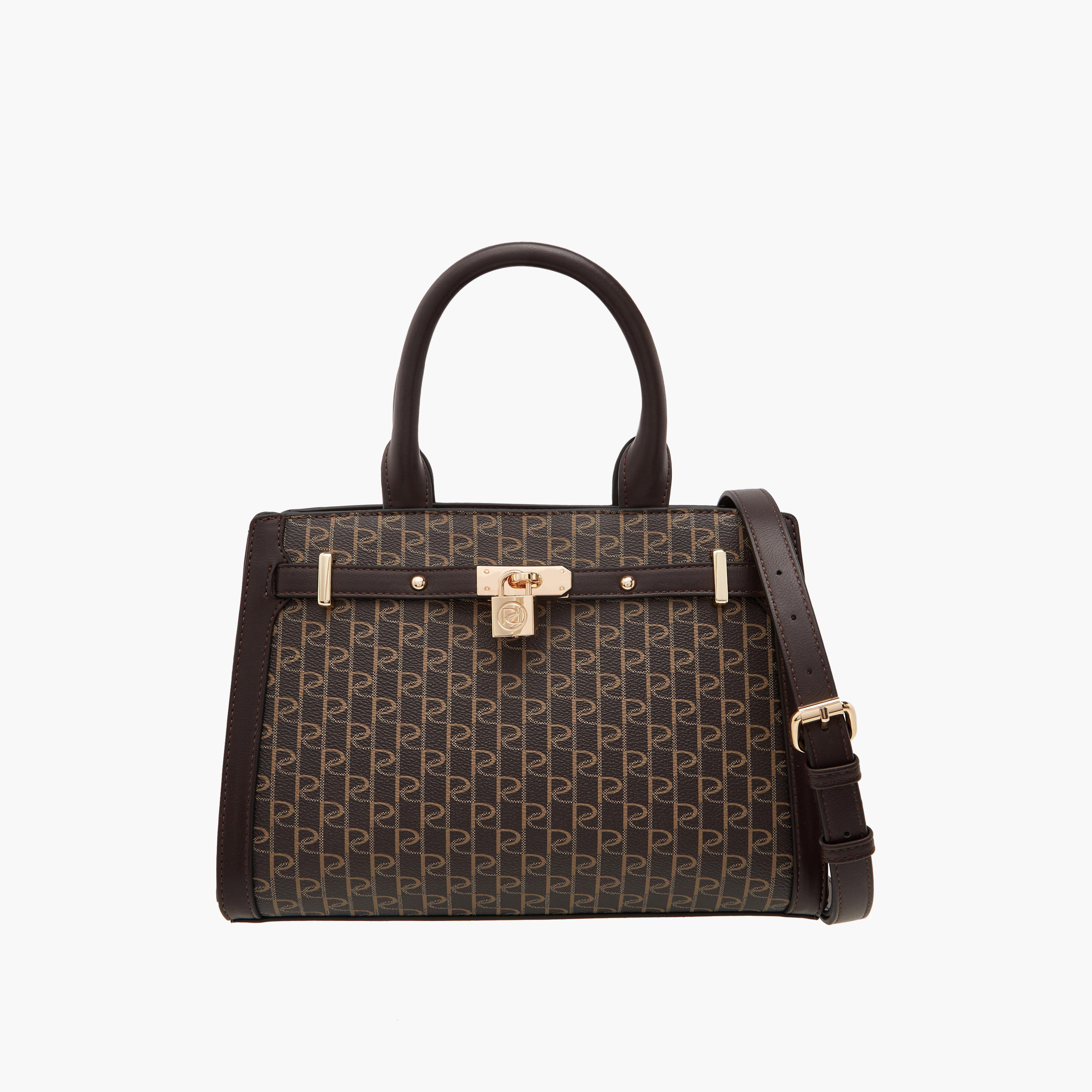 شنطة توتي بحزام قابل للفصل وسحاب إغلاق وطبعات مونوجرام من بابريكا-women-bagsandwallets-handbags-image-1