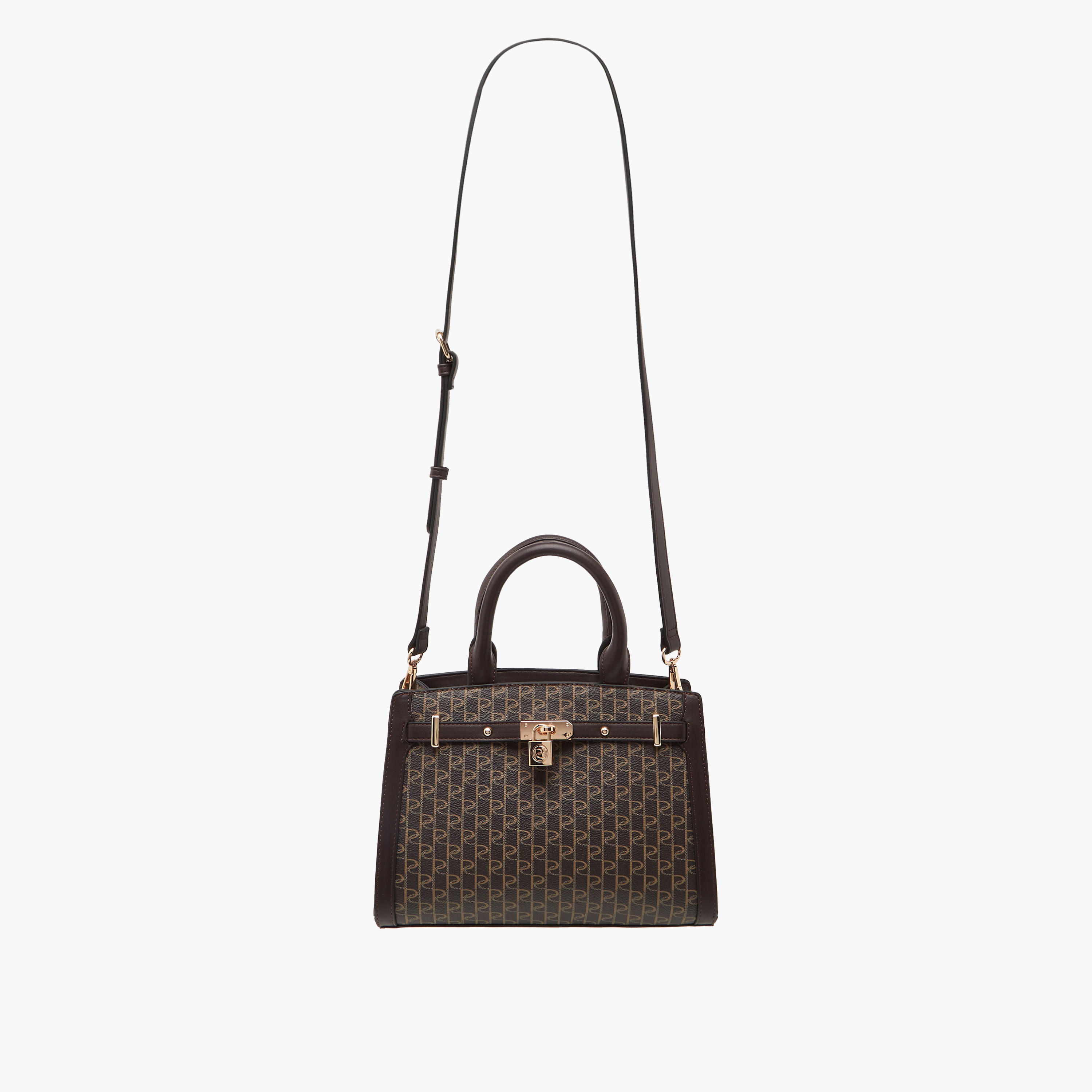 شنطة توتي بحزام قابل للفصل وسحاب إغلاق وطبعات مونوجرام من بابريكا-women-bagsandwallets-handbags-image-3