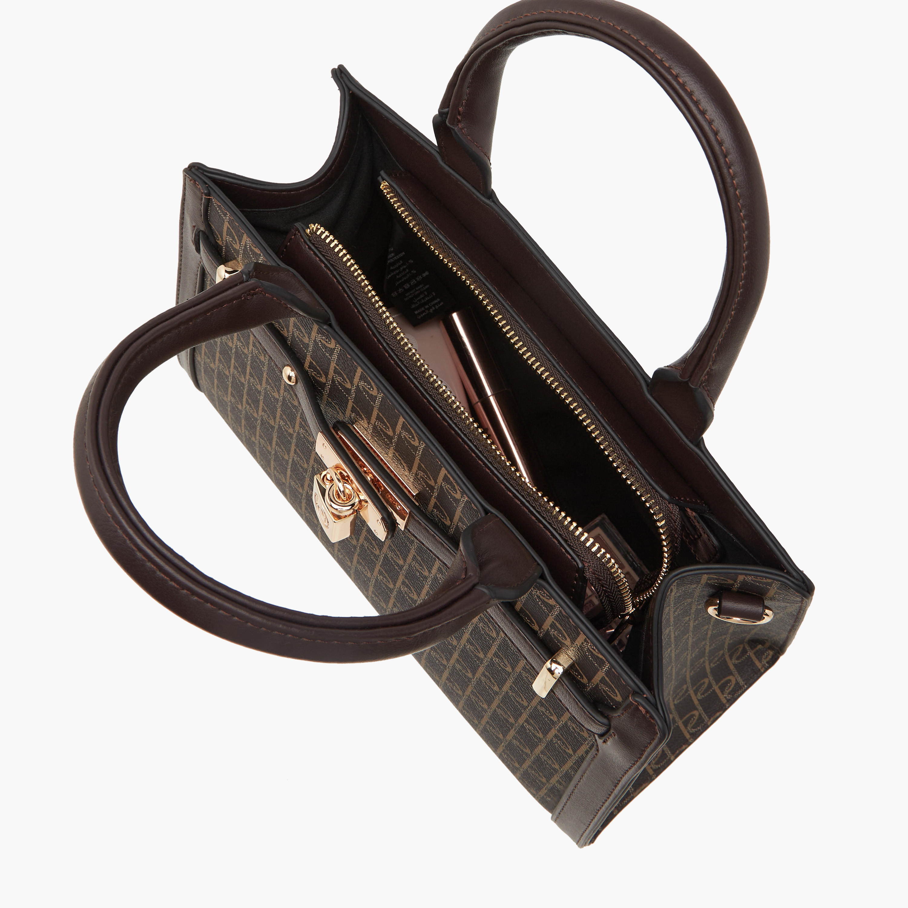 شنطة توتي بحزام قابل للفصل وسحاب إغلاق وطبعات مونوجرام من بابريكا-women-bagsandwallets-handbags-image-10