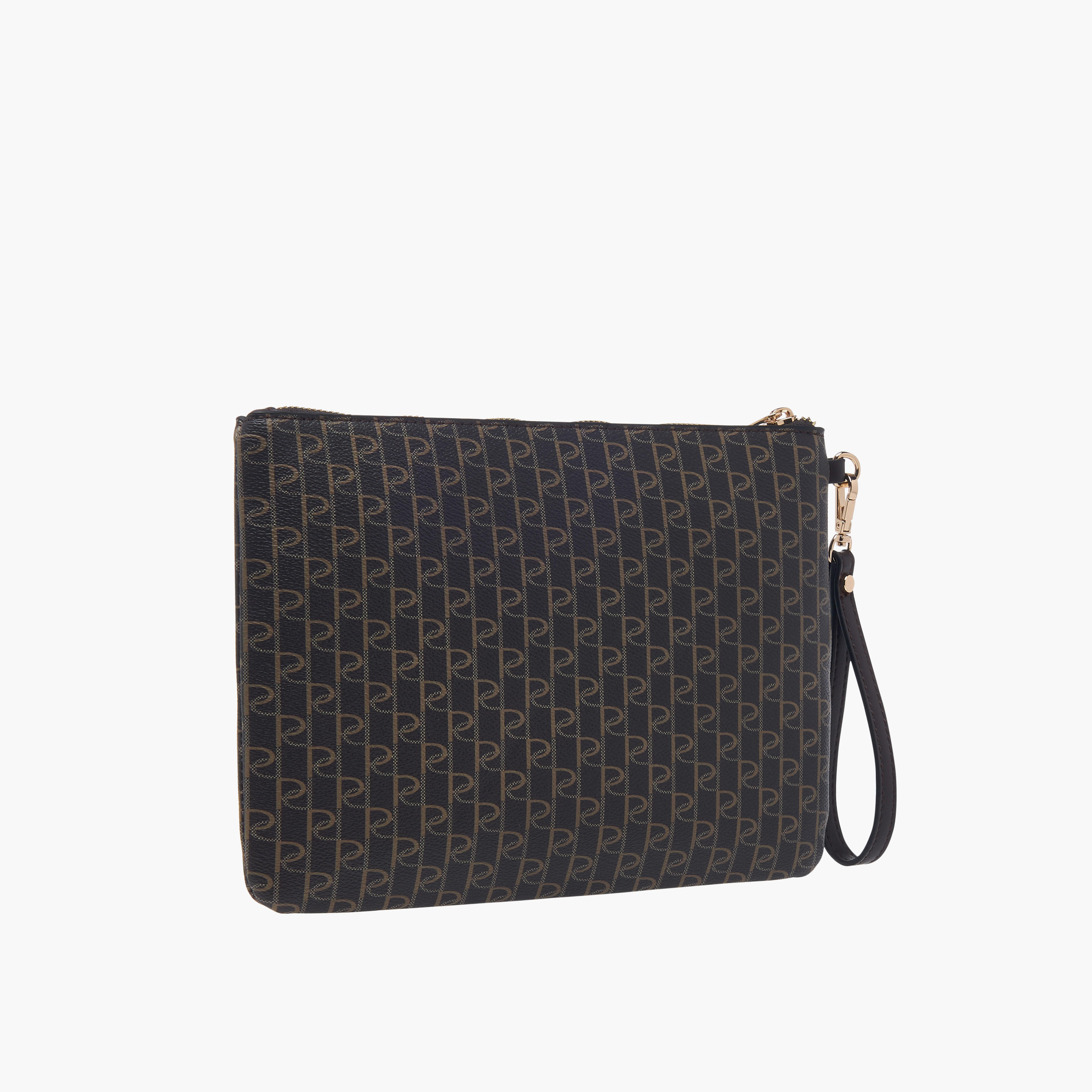 شنطة كلاتش بطبعات شعار وسحاب إغلاق وحلقة معصم من بابريكا-women-bagsandwallets-handbags-image-2