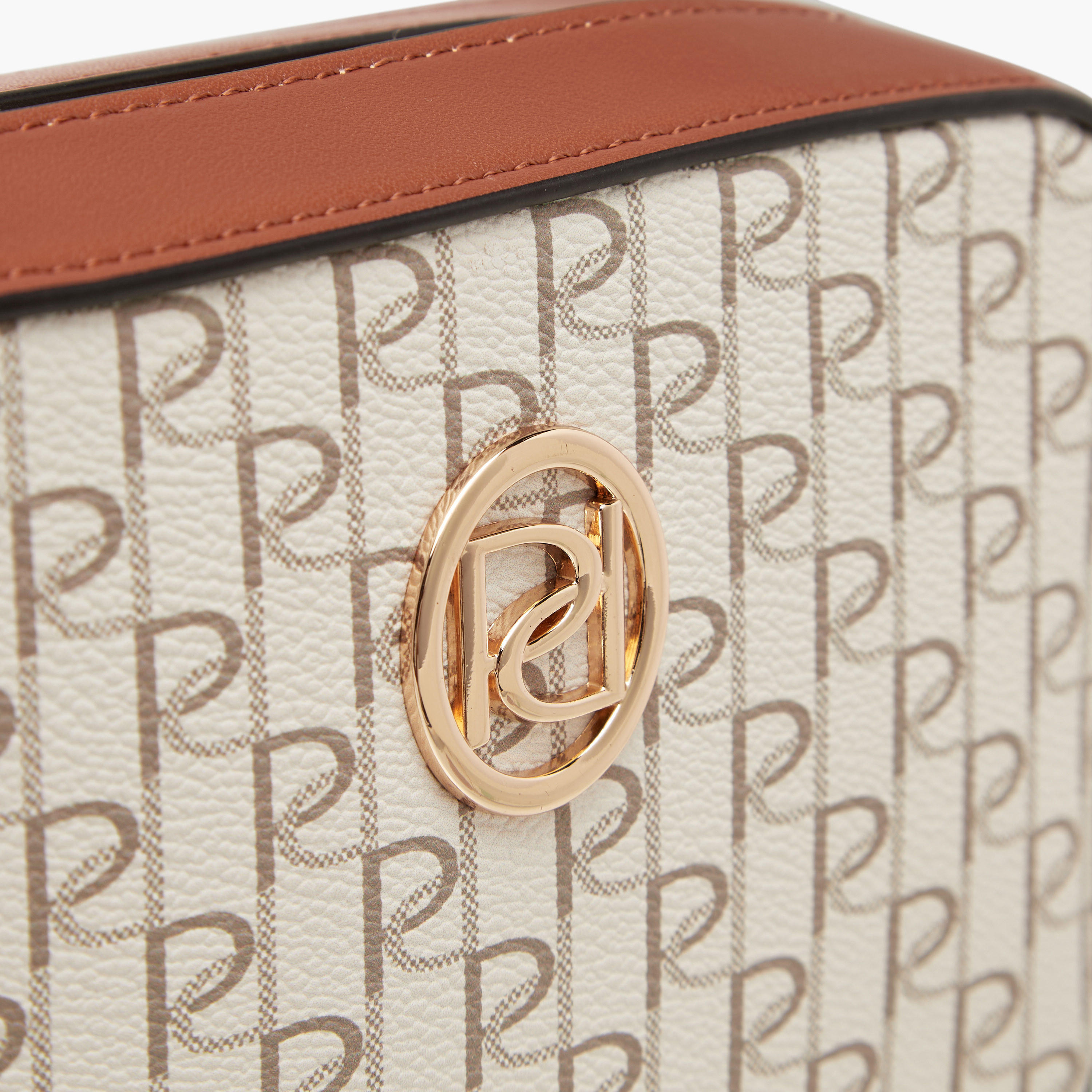Paprika Monogram Print Crossbody Bag with Adjustable Strap-women-bagsandwallets-handbags-image-4