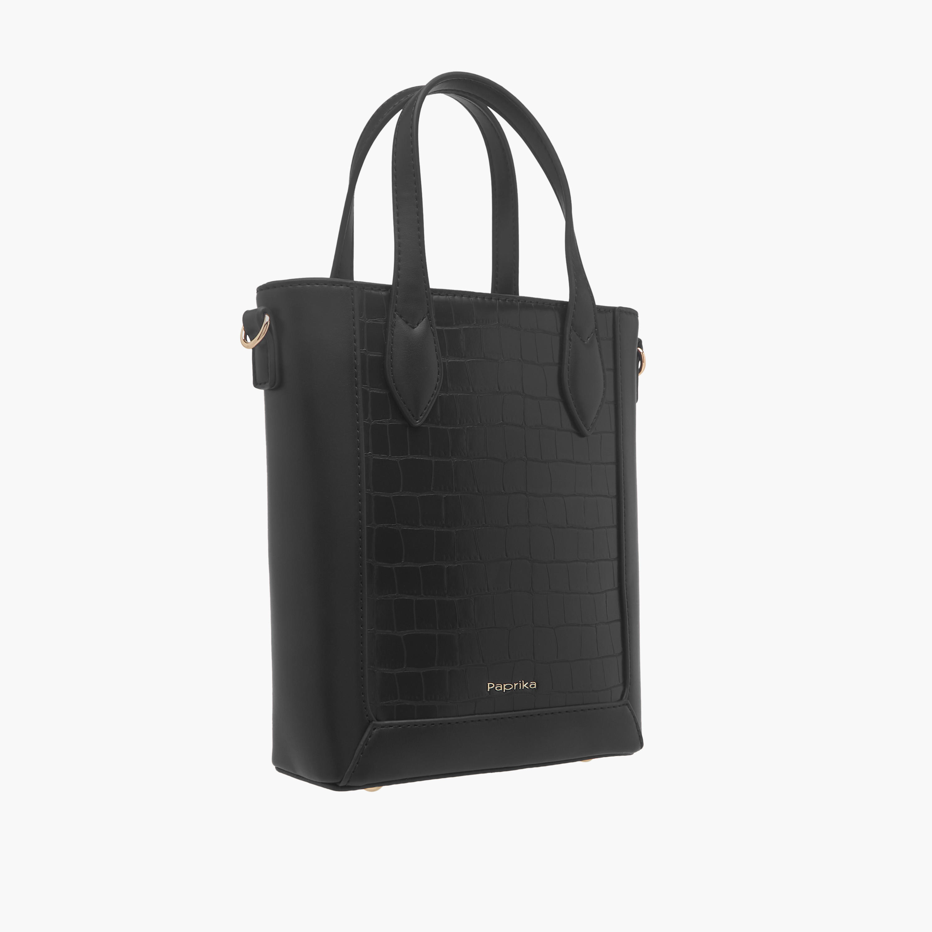 Paprika Textured Tote Bag with Double Handle and Zip Closure-women-bagsandwallets-handbags-image-3