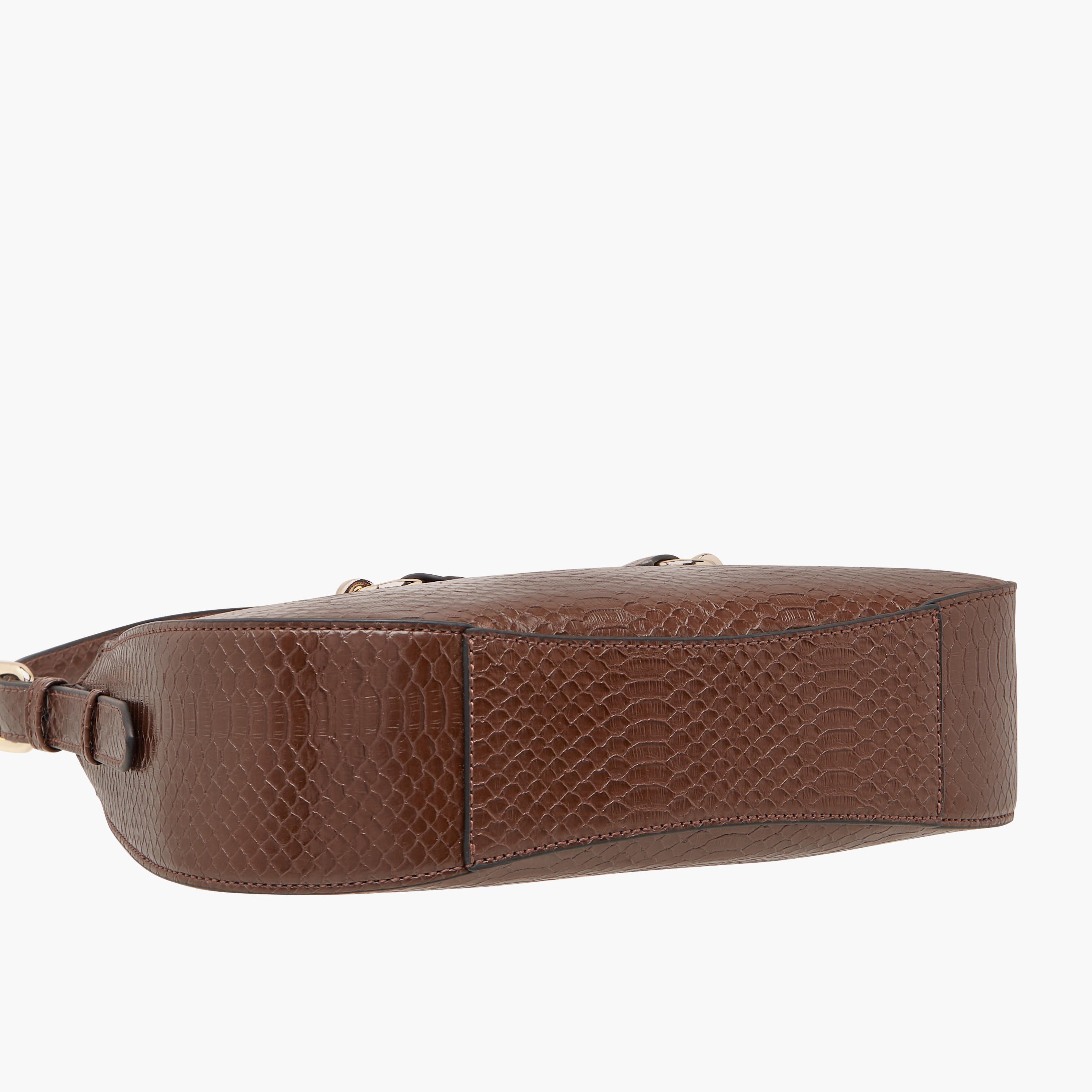 Paprika Textured Shoulder Bag with Detachable Strap and Zip Closure-women-bagsandwallets-handbags-image-6