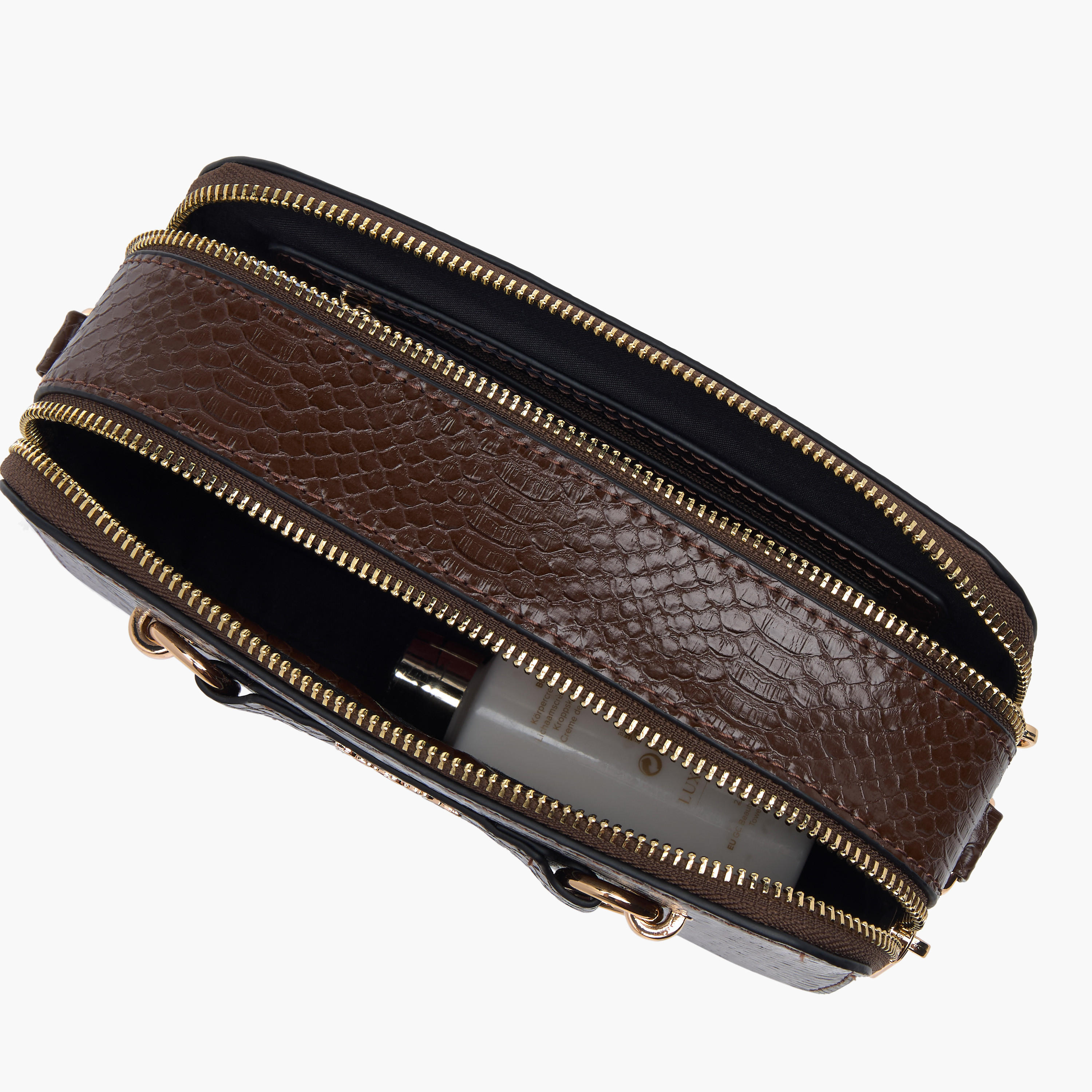 شنطة كروس بودي بارزة الملمس بحزام سلسلة وسحاب إغلاق من بابريكا-women-bagsandwallets-handbags-image-7