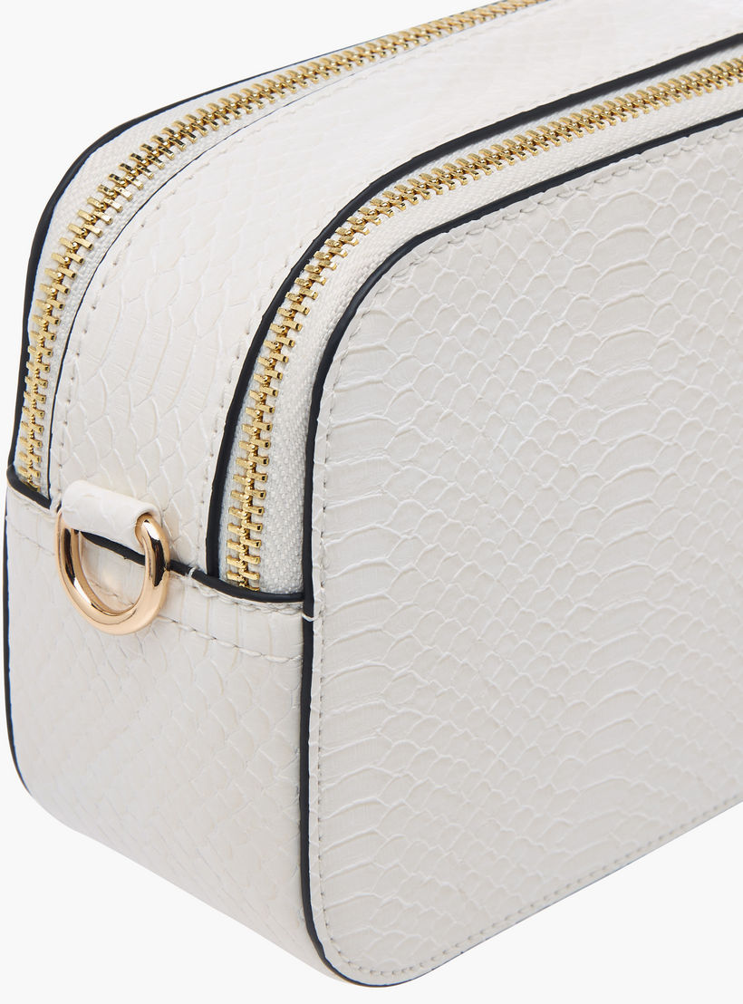 شنطة كروس بودي بارزة الملمس بحزام سلسلة وسحاب إغلاق من بابريكا-women-bagsandwallets-handbags-image-5