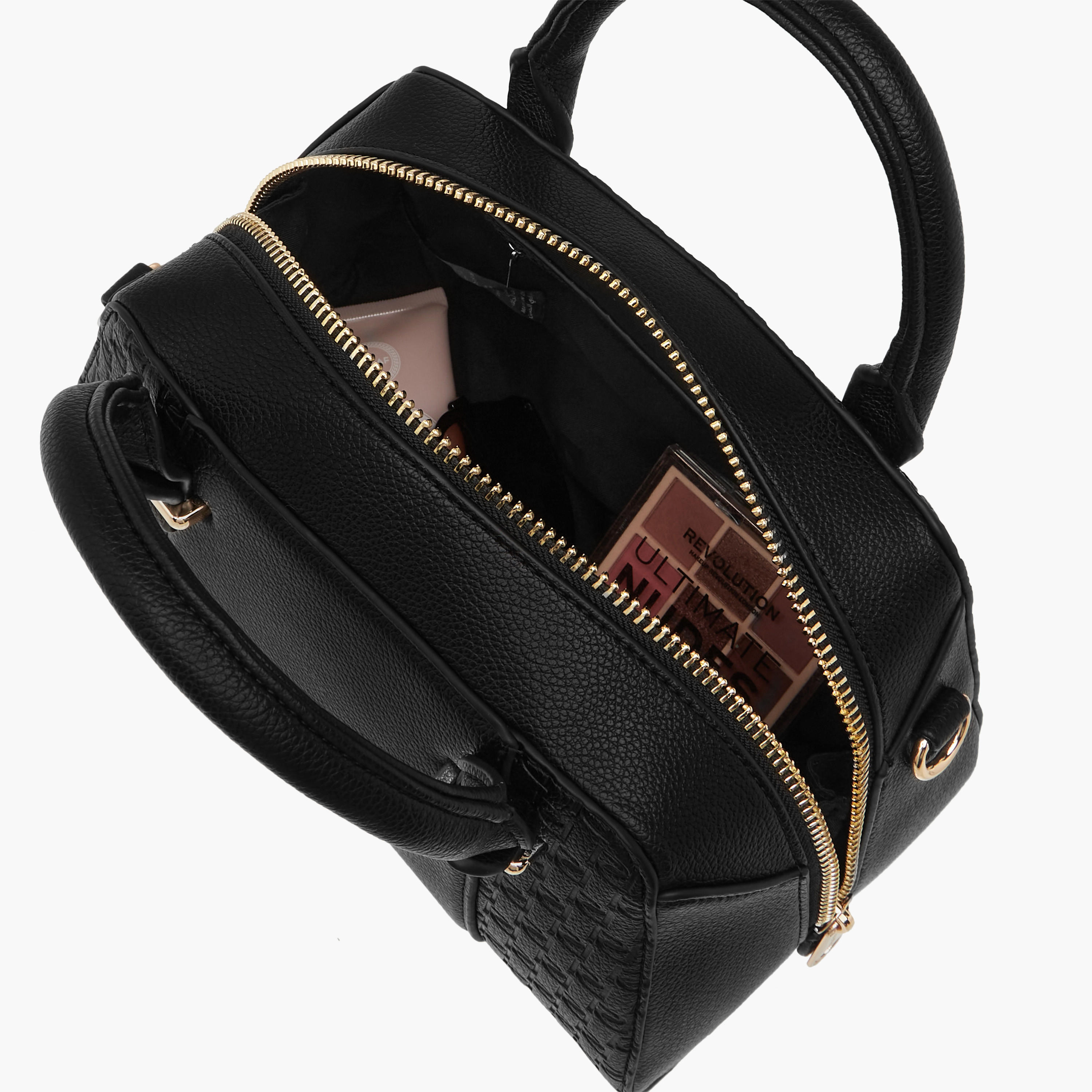 Paprika Monogram Embossed Tote Bag with Double Handles and Detachable Strap-women-bagsandwallets-handbags-image-7