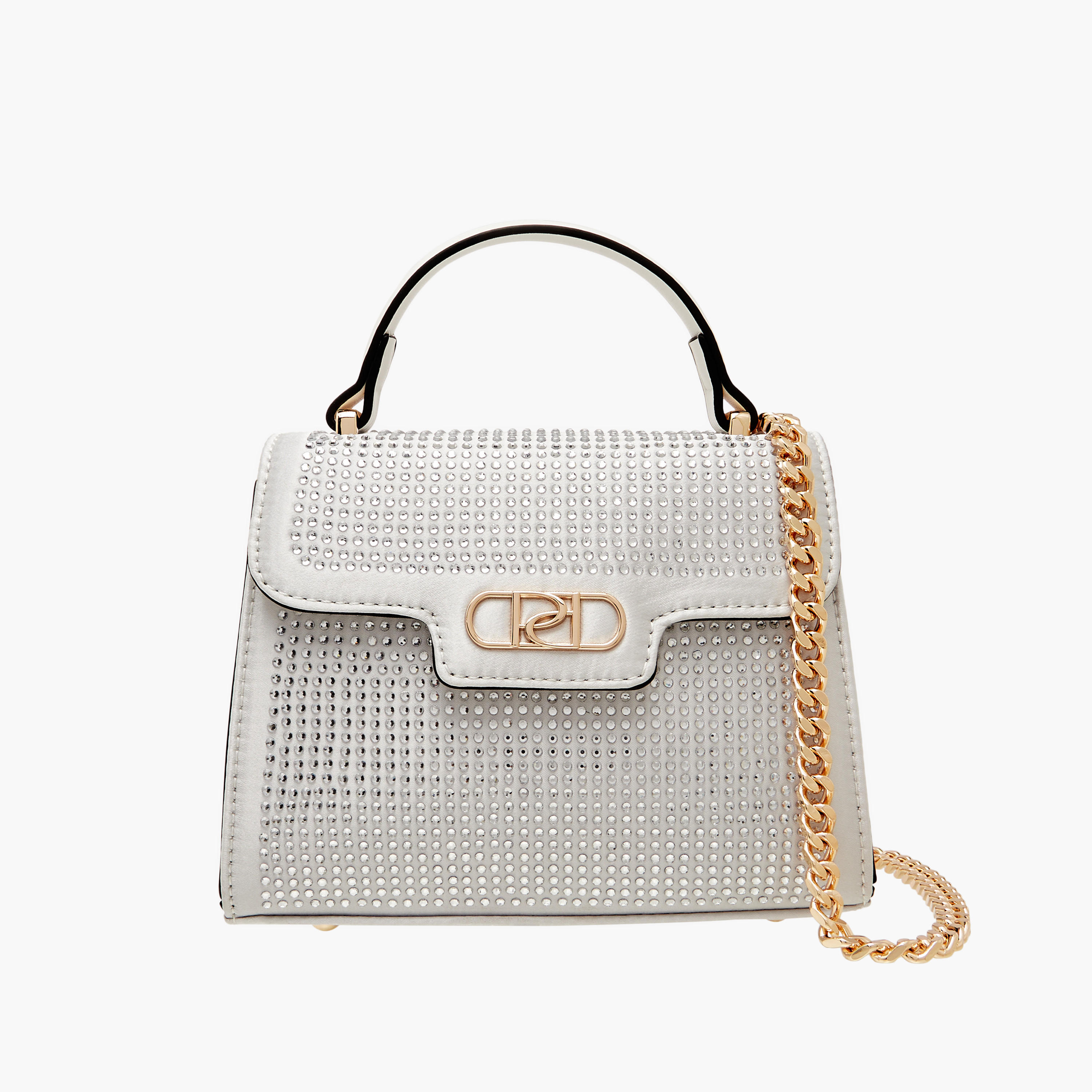 شنطة ساتشيل مزينة بحزام قابل للفصل وطية إغلاق من بابريكا-women-bagsandwallets-handbags-image-1
