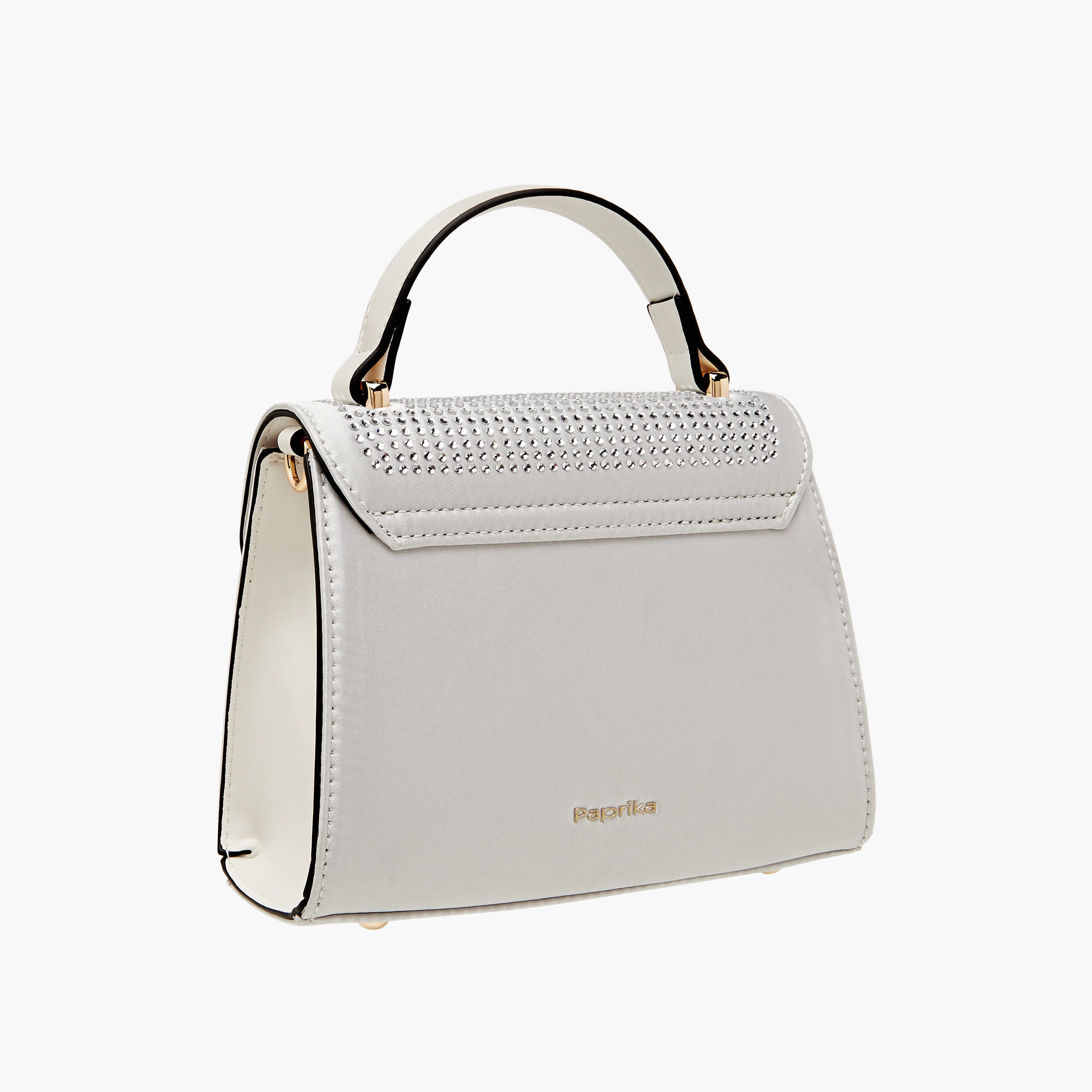 شنطة ساتشيل مزينة بحزام قابل للفصل وطية إغلاق من بابريكا-women-bagsandwallets-handbags-image-3
