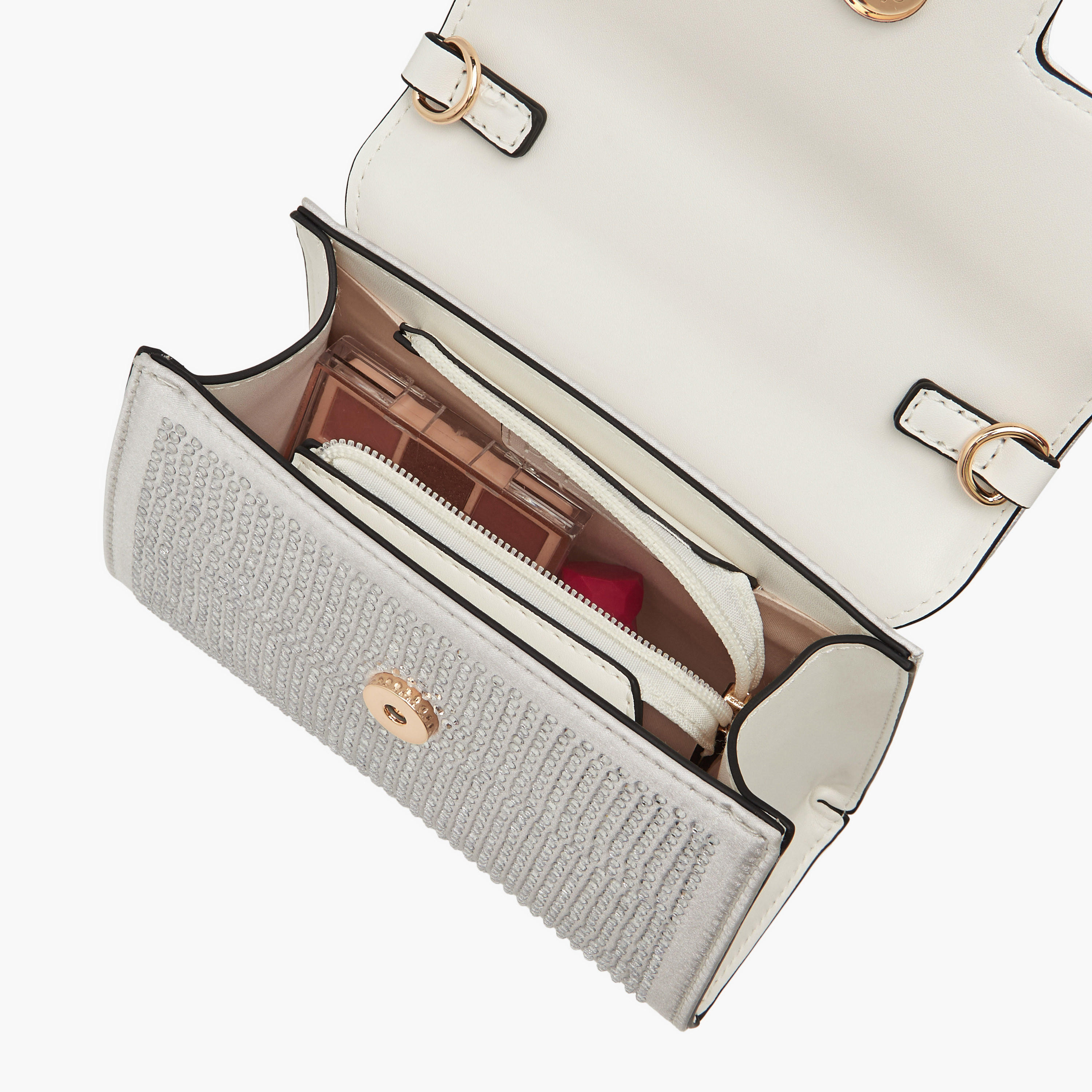 شنطة ساتشيل مزينة بحزام قابل للفصل وطية إغلاق من بابريكا-women-bagsandwallets-handbags-image-8