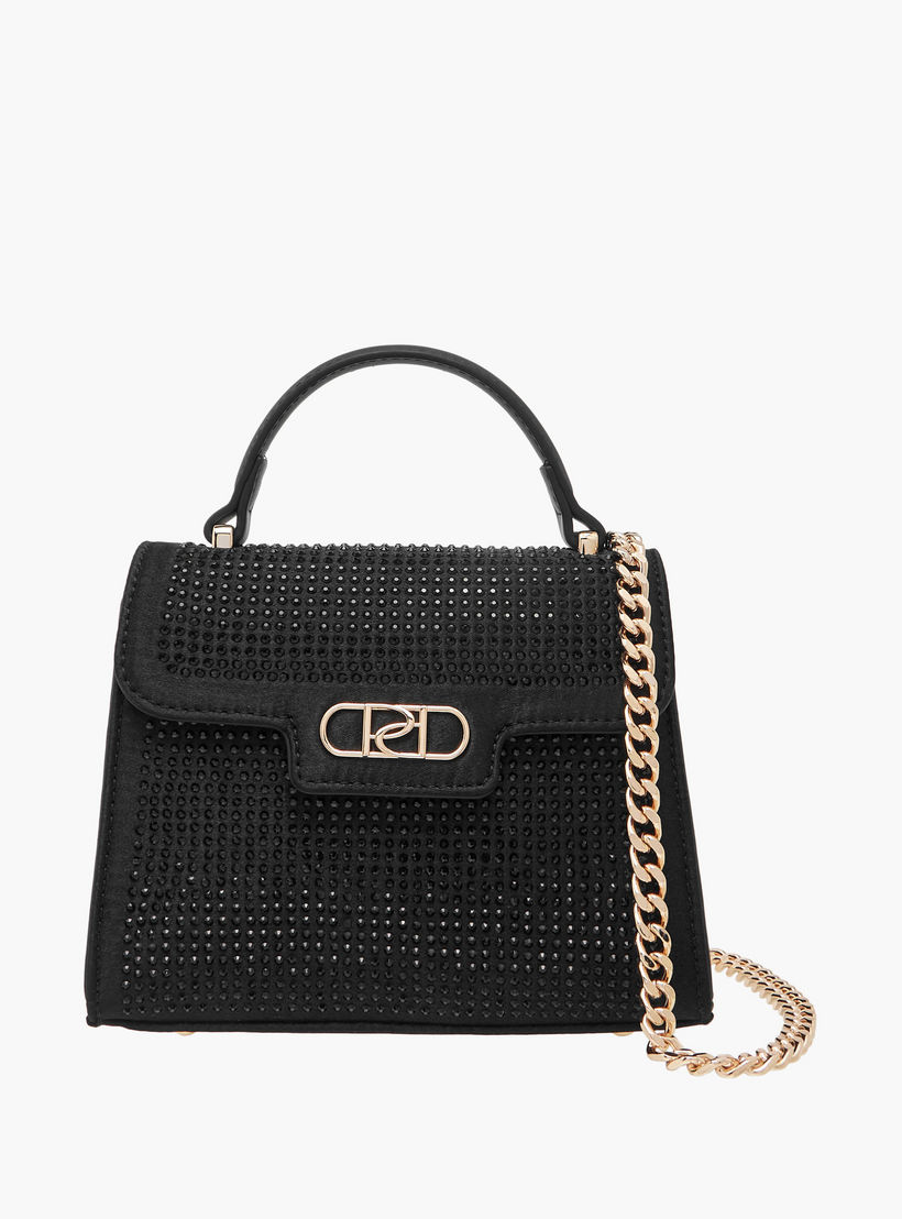 شنطة ساتشيل مزينة بحزام قابل للفصل وطية إغلاق من بابريكا-women-bagsandwallets-handbags-image-1