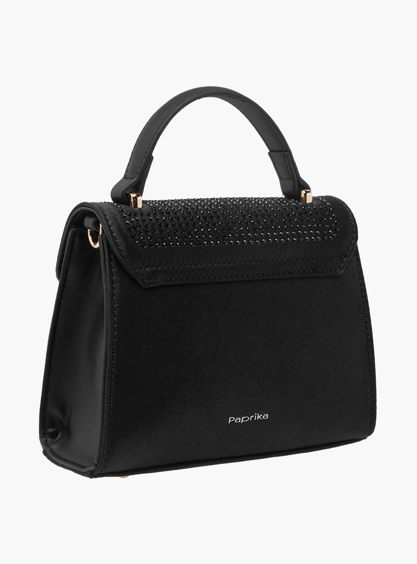 شنطة ساتشيل مزينة بحزام قابل للفصل وطية إغلاق من بابريكا-women-bagsandwallets-handbags-image-3