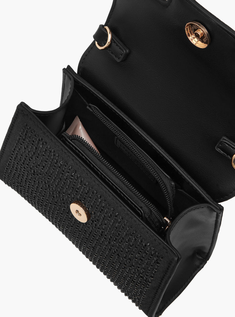 شنطة ساتشيل مزينة بحزام قابل للفصل وطية إغلاق من بابريكا-women-bagsandwallets-handbags-image-8