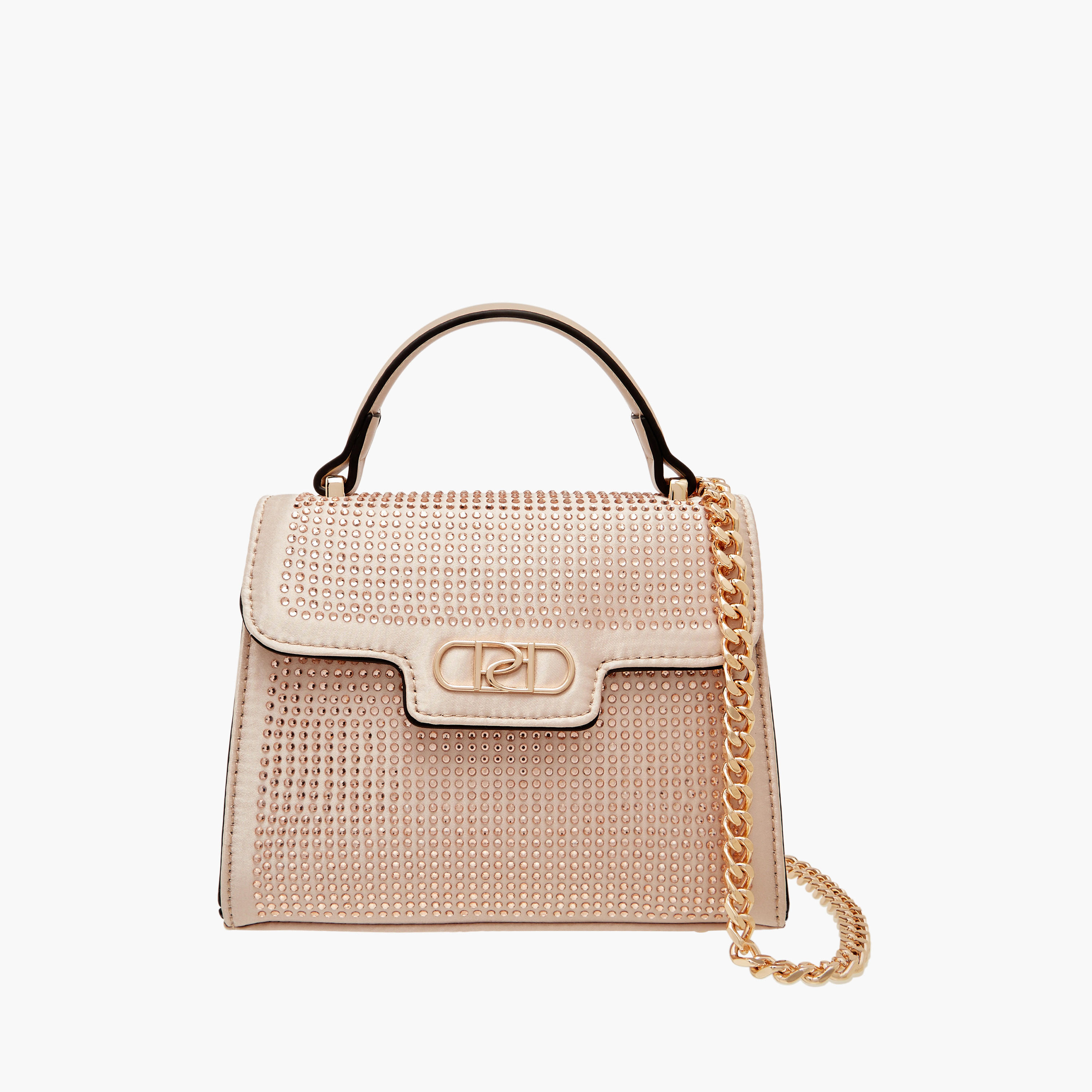 شنطة ساتشيل مزينة بحزام قابل للفصل وطية إغلاق من بابريكا-women-bagsandwallets-handbags-image-1