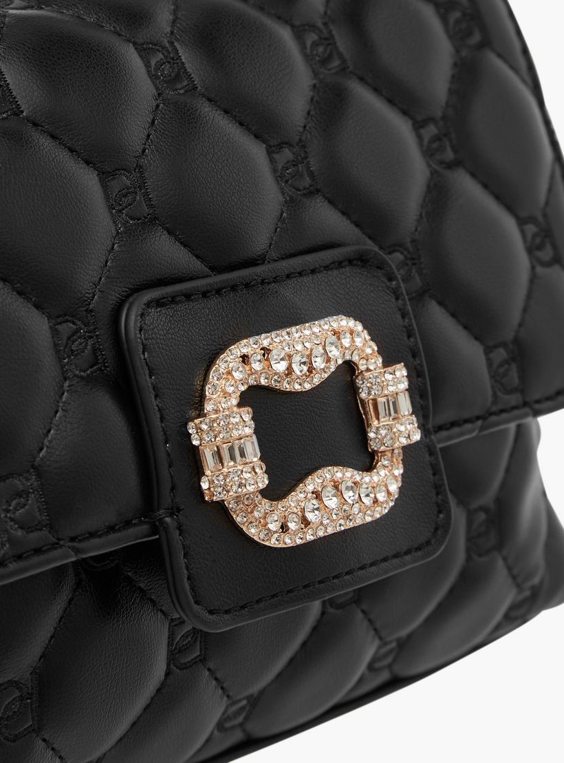 شنطة ساتشيل مبطنة بحزام قابل للفصل وطية إغلاق من بابريكا-women-bagsandwallets-handbags-image-4