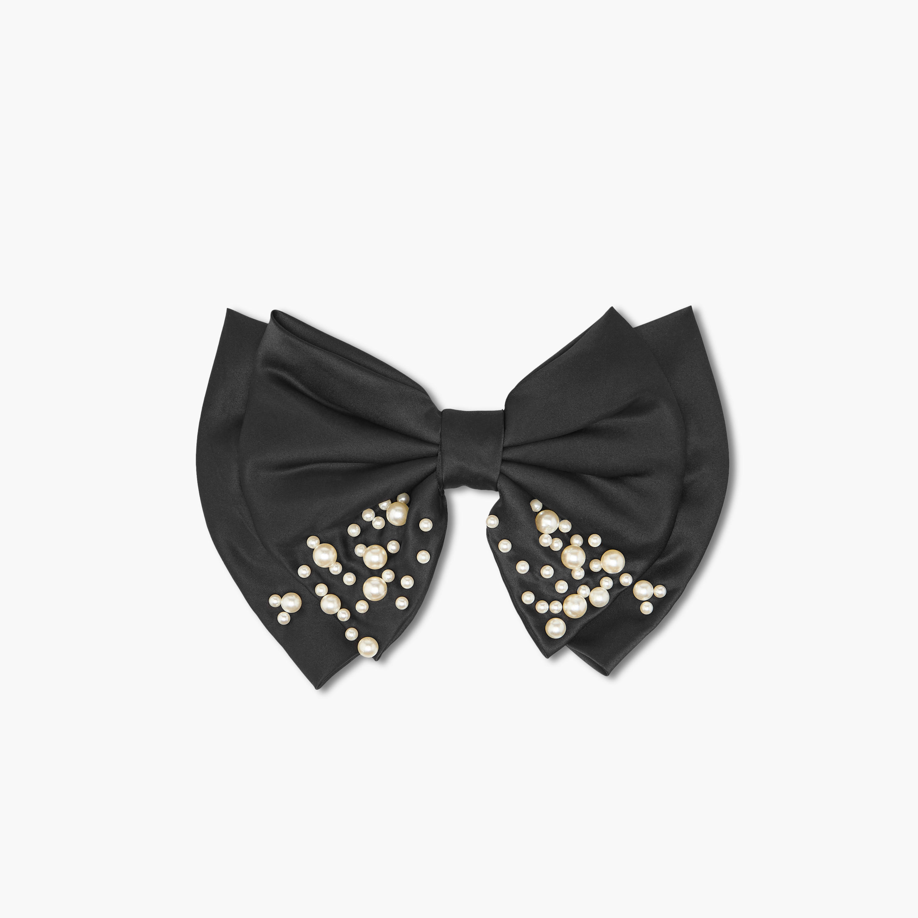 Pearl Embellished Bow Barrette Hair Clip-women-hairaccessories-clips-image-1