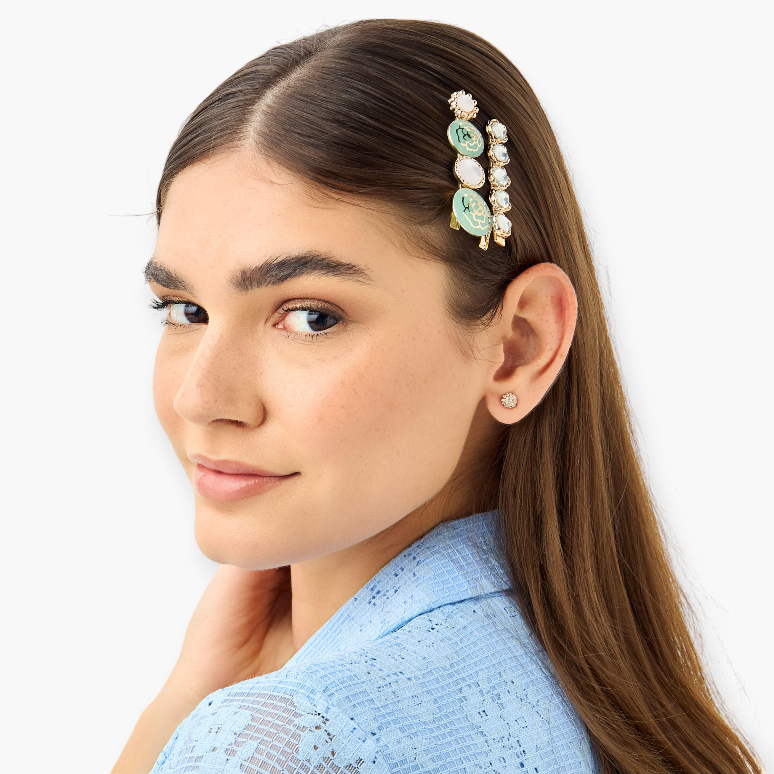 Embellished Hair Clip - Set of 3-women-hairaccessories-hairpins-image-2