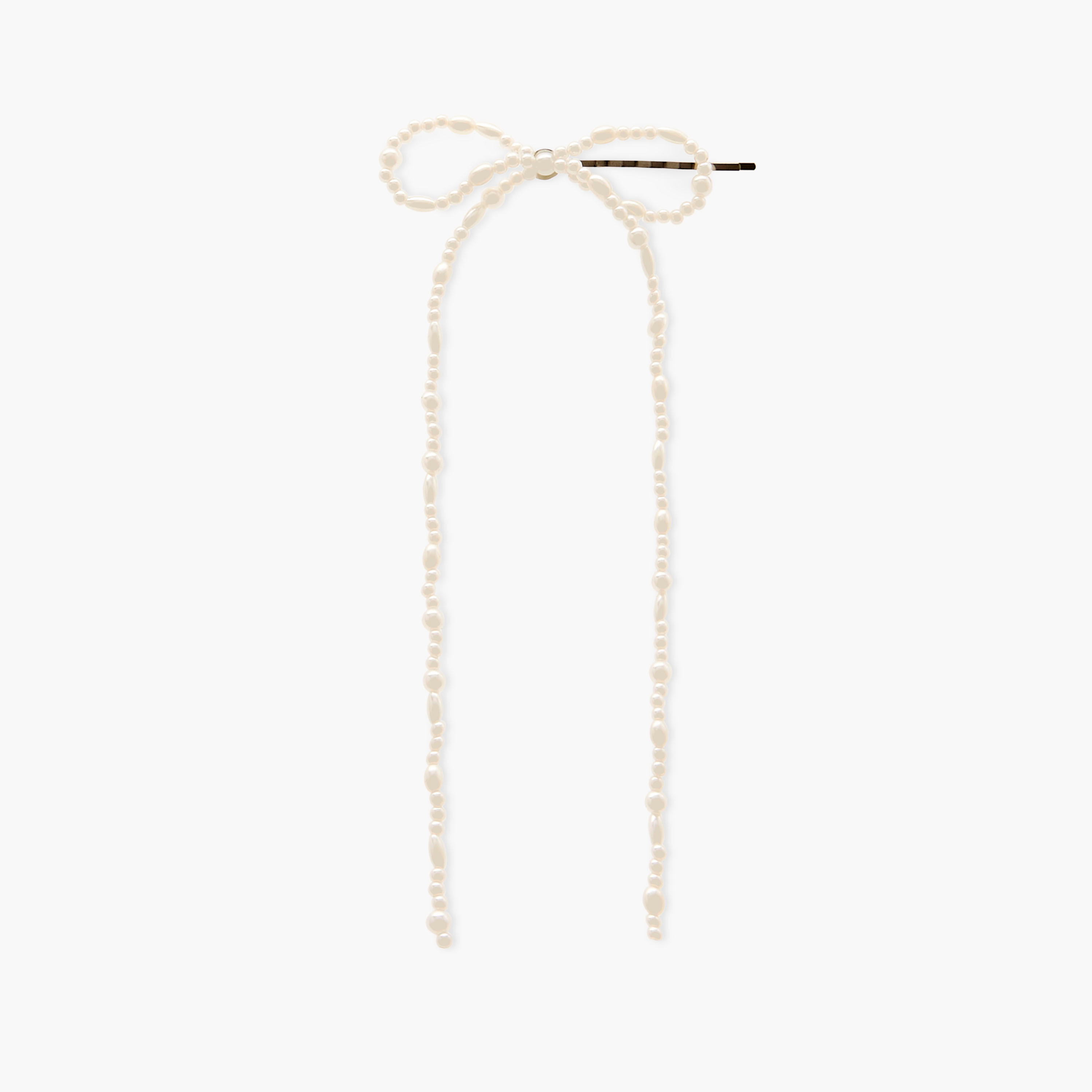 Bead Bow Accent Hairpin-women-hairaccessories-hairpins-image-1