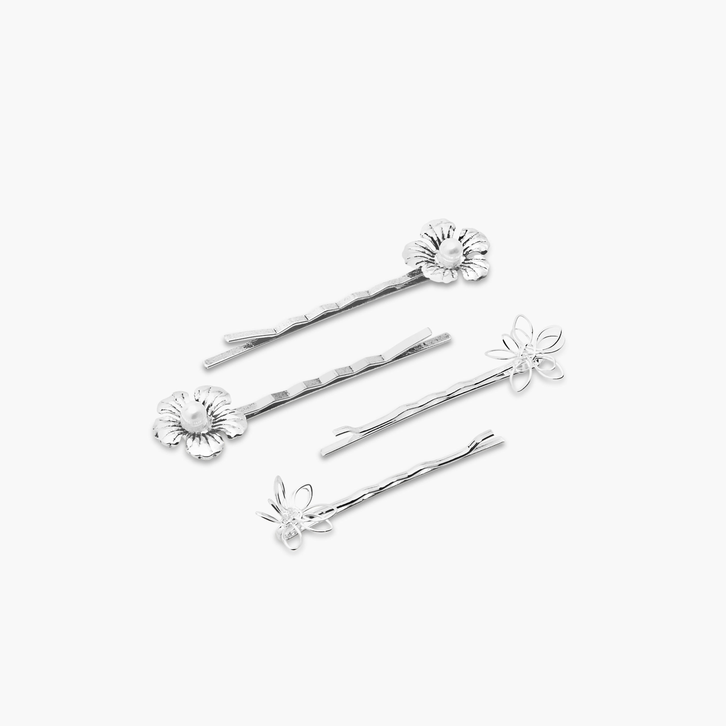 Floral Accent Detail Hairpin - Set of 4-women-hairaccessories-hairpins-image-4