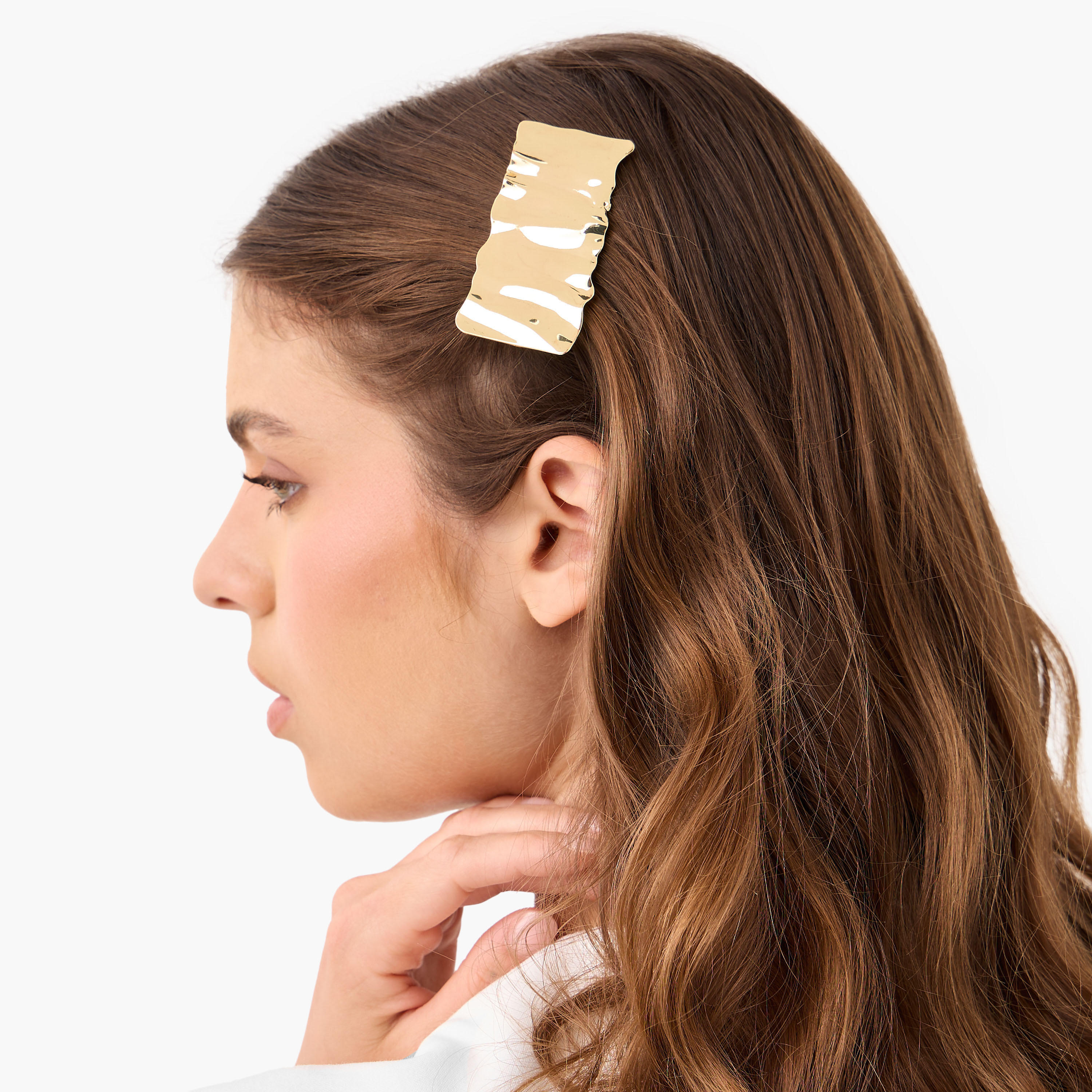 مشابك شعر ميتاليك متنوعة - طقم 3 قطع-women-hairaccessories-clips-image-2