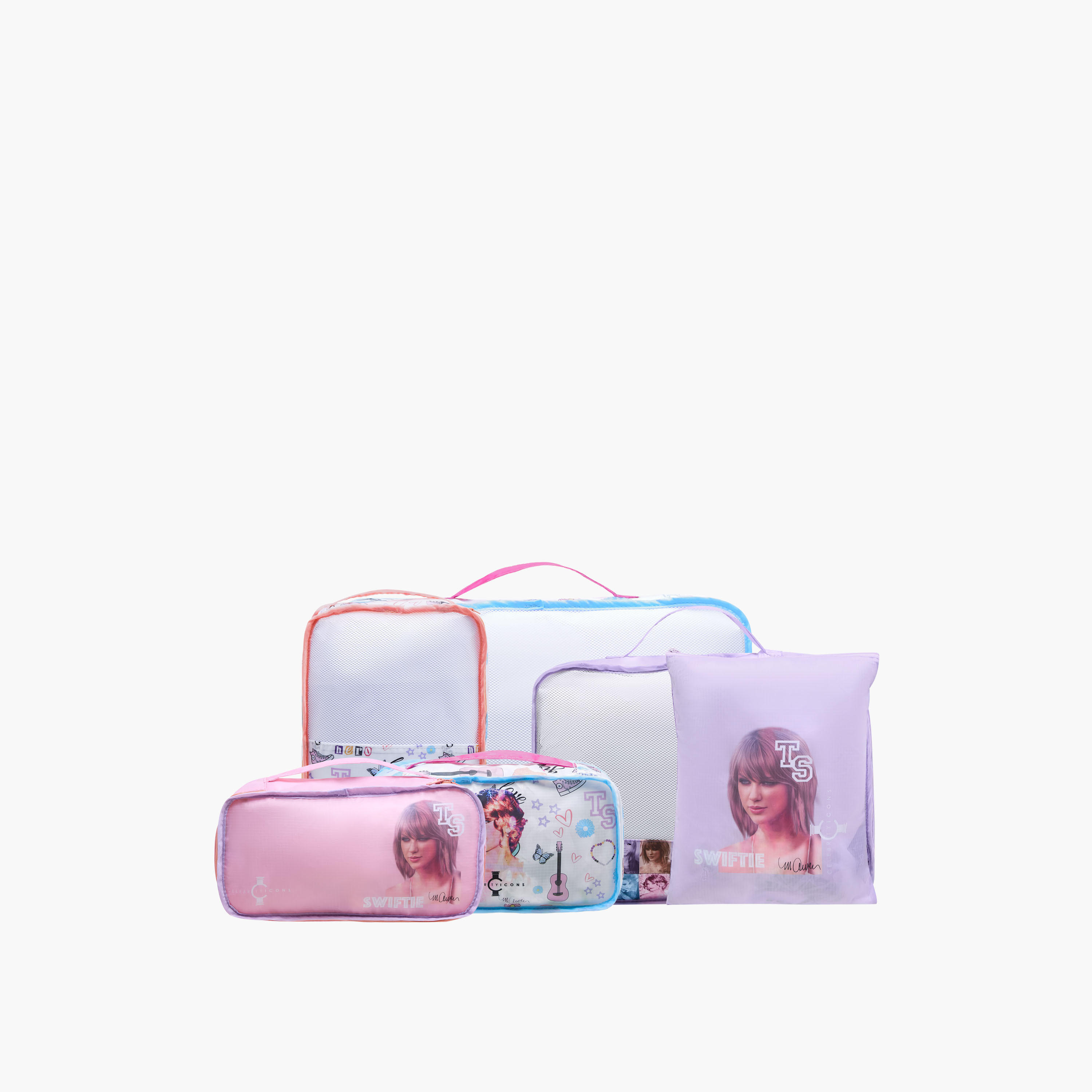Celebrity Icon Taylor Swift 6-Piece Travel Organiser Bag Set-travel-accessories-image-1
