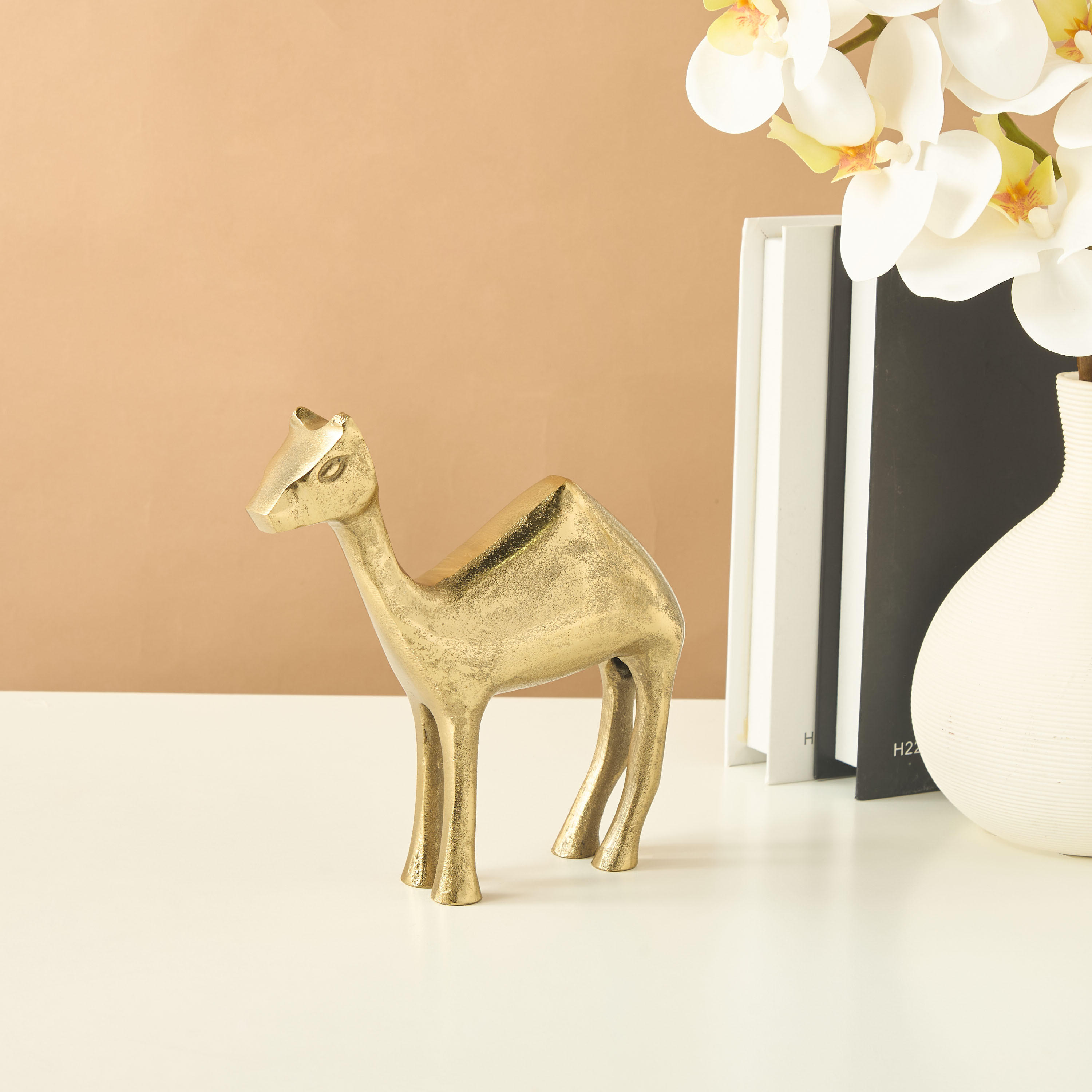 Decorative Aluminium Camel Sculpture-household-decor-decorativeobjectsandsculptures-image-1