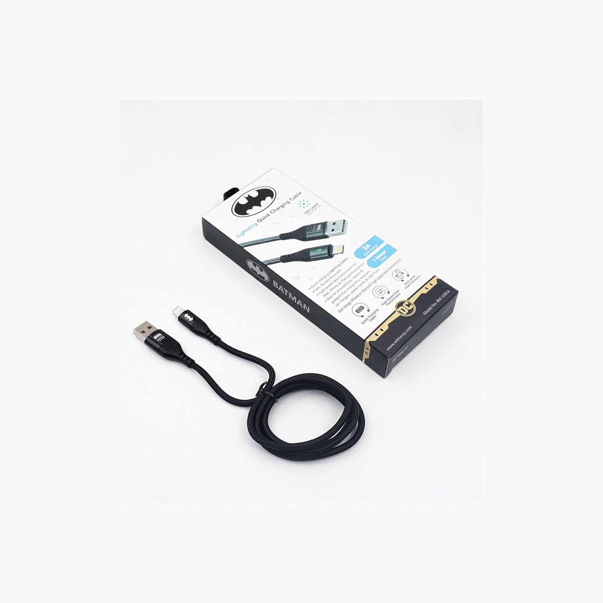 Touchmate Batman Lightning Charging Cable One Meter-electronics-accessories-image-10
