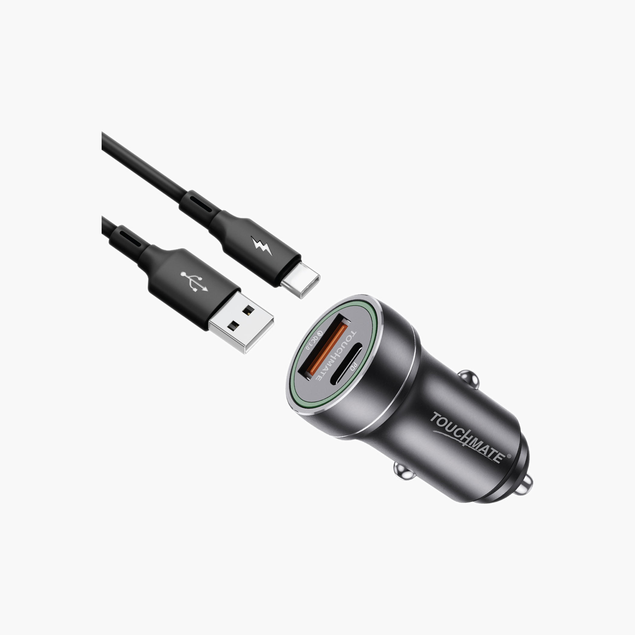 Touchmate 25W PD Car Charger with Type-C Cable-electronics-accessories-image-2