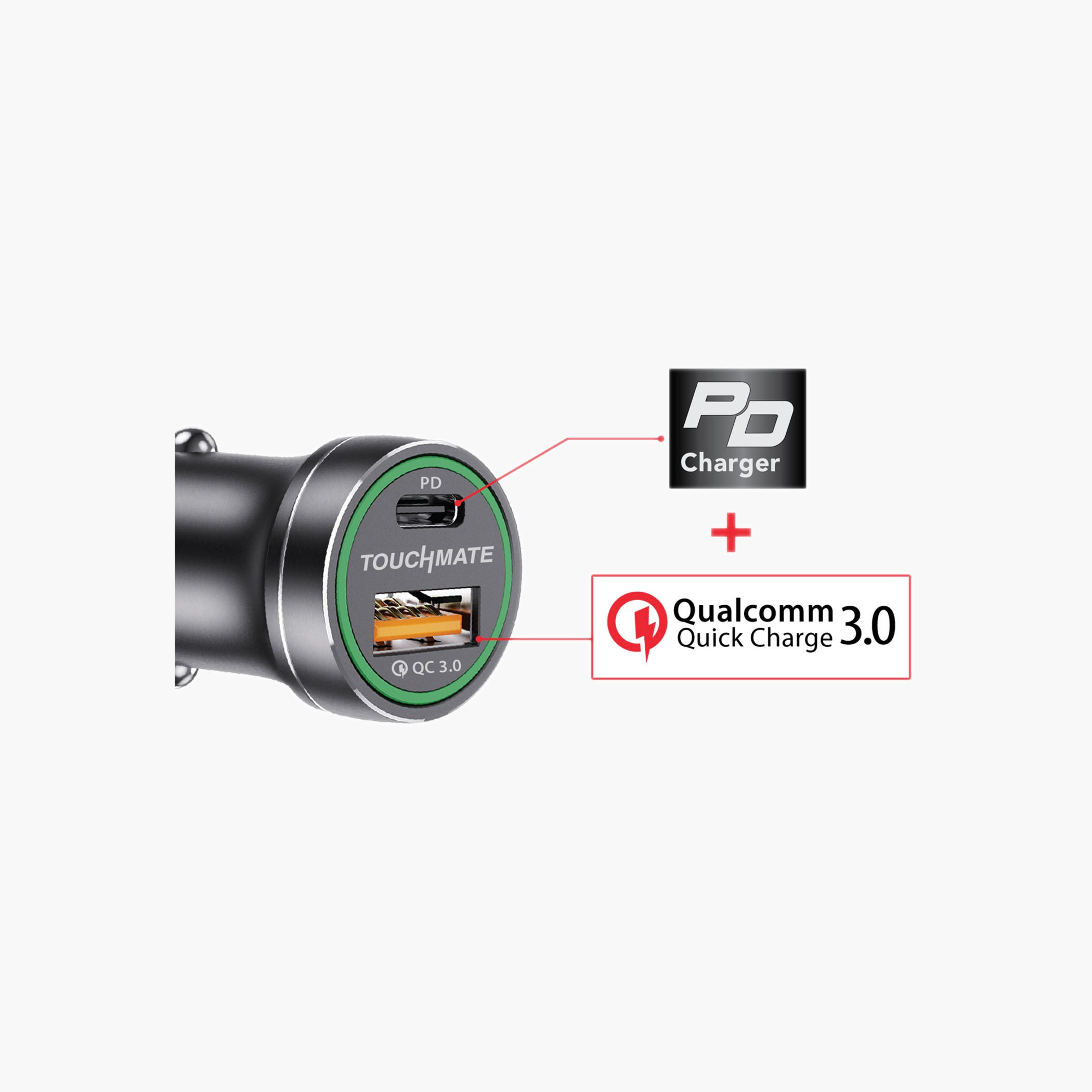 Touchmate 25W PD Car Charger with Type-C Cable-electronics-accessories-image-4