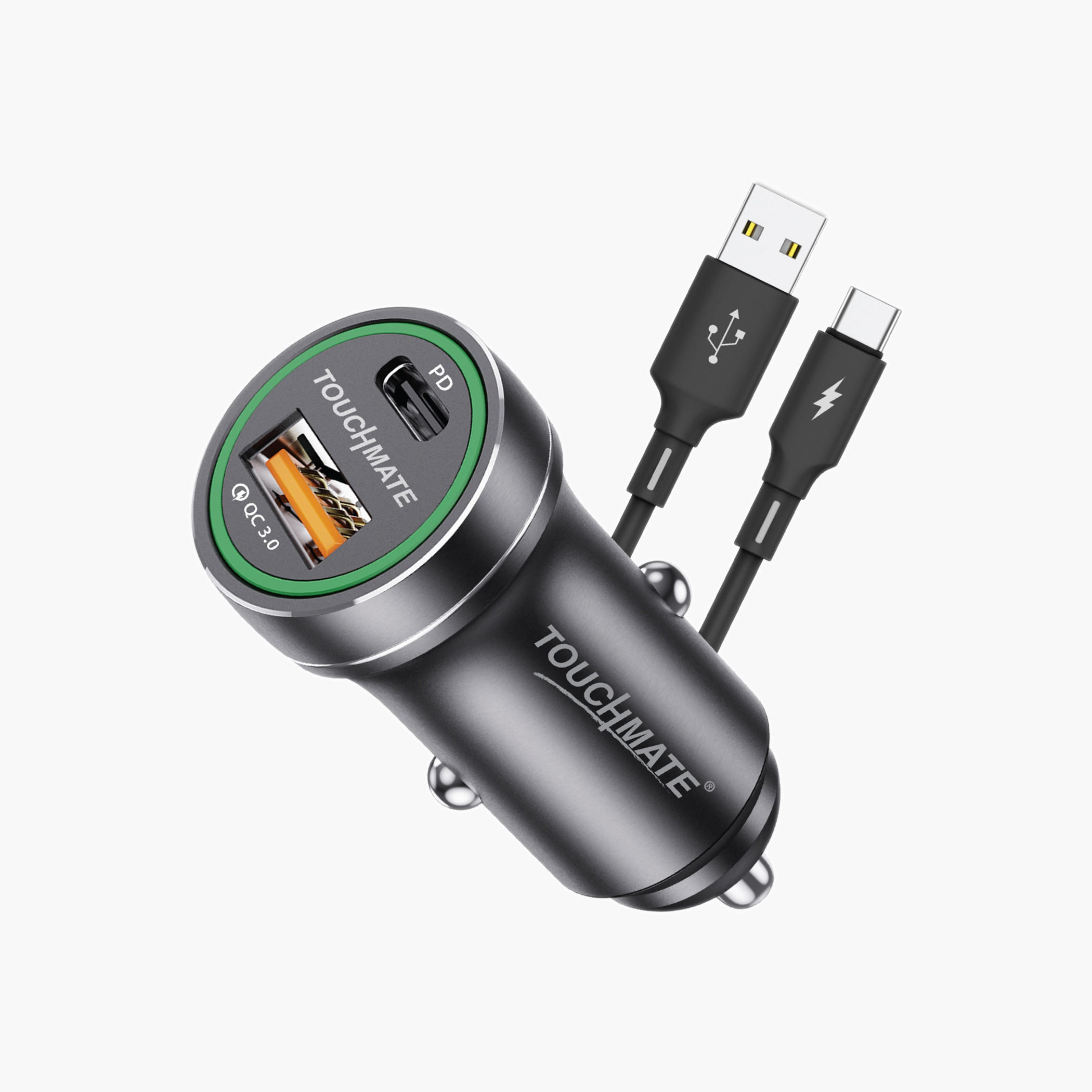 Touchmate 25W PD Car Charger with Type-C Cable-electronics-accessories-image-5