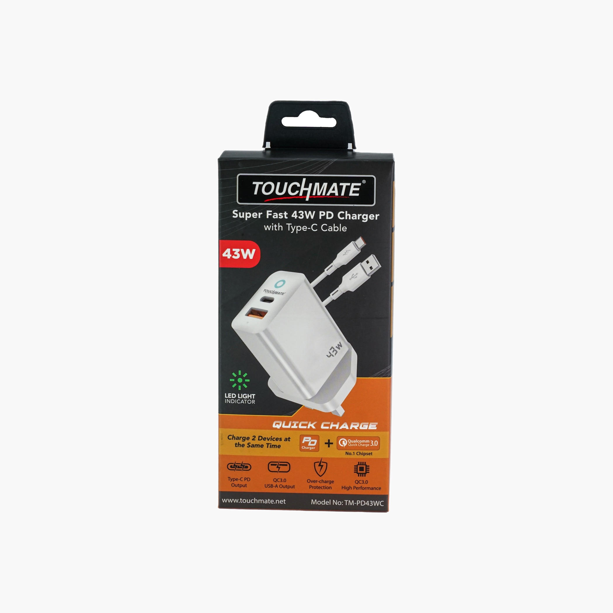 تاتش ميتشاحن حائط سريع الشحن تايب سي-electronics-accessories-image-6