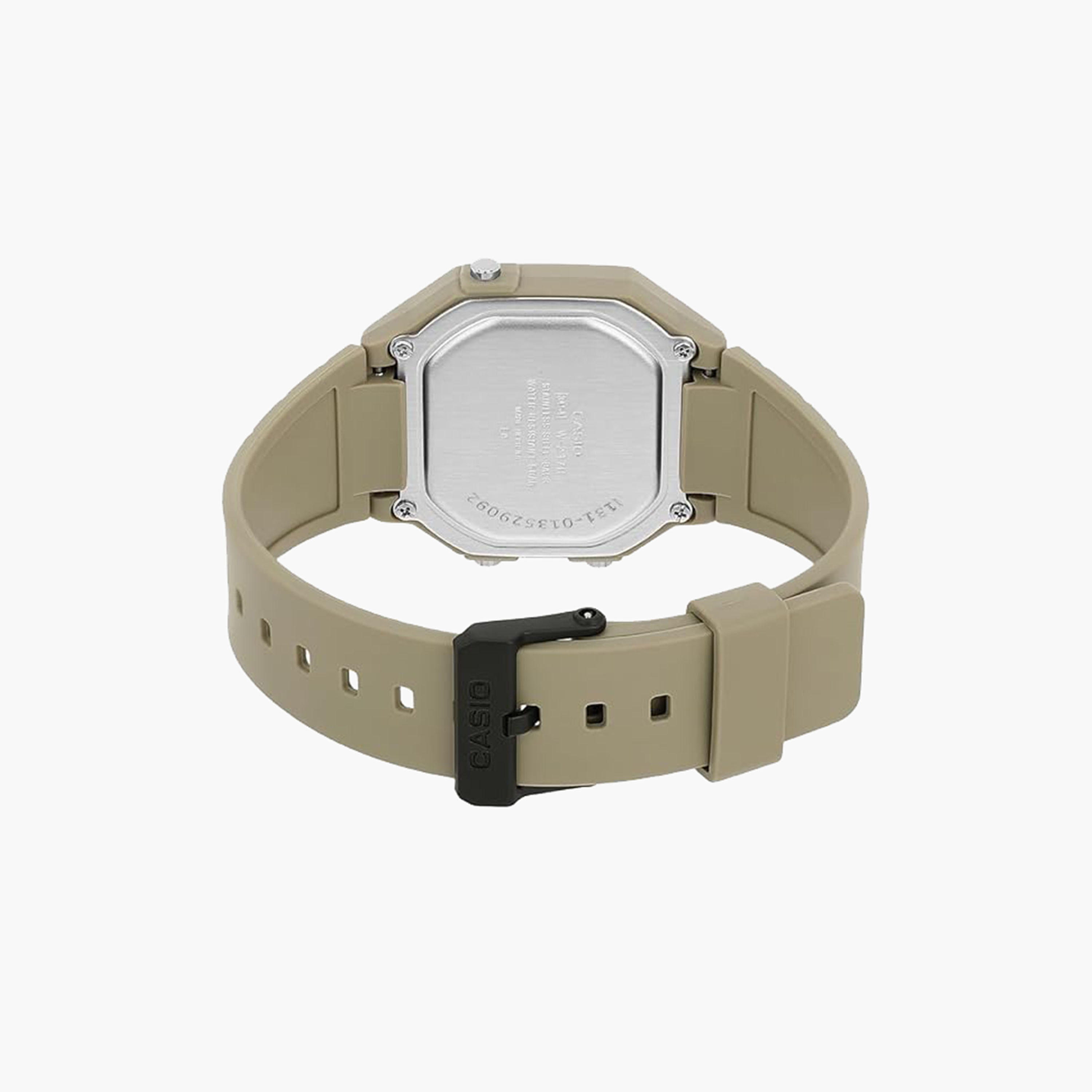 Casio Men's 43 MM Brown Digital Plastic Strap Watch | W-217H-5AVDF-men-watchesandjewellery-watches-image-3